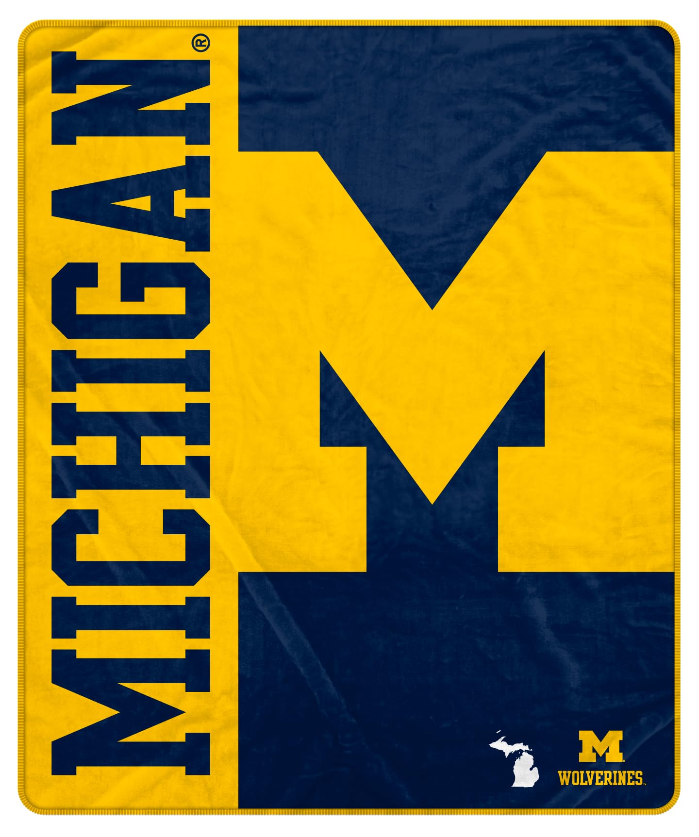 Proformance Home NCAA Michigan Wolverines Endzone Ultra Soft Tailgate Throw - Sports Gifts, Sports Memorabilia, Sports Collectibles, Fan Shop