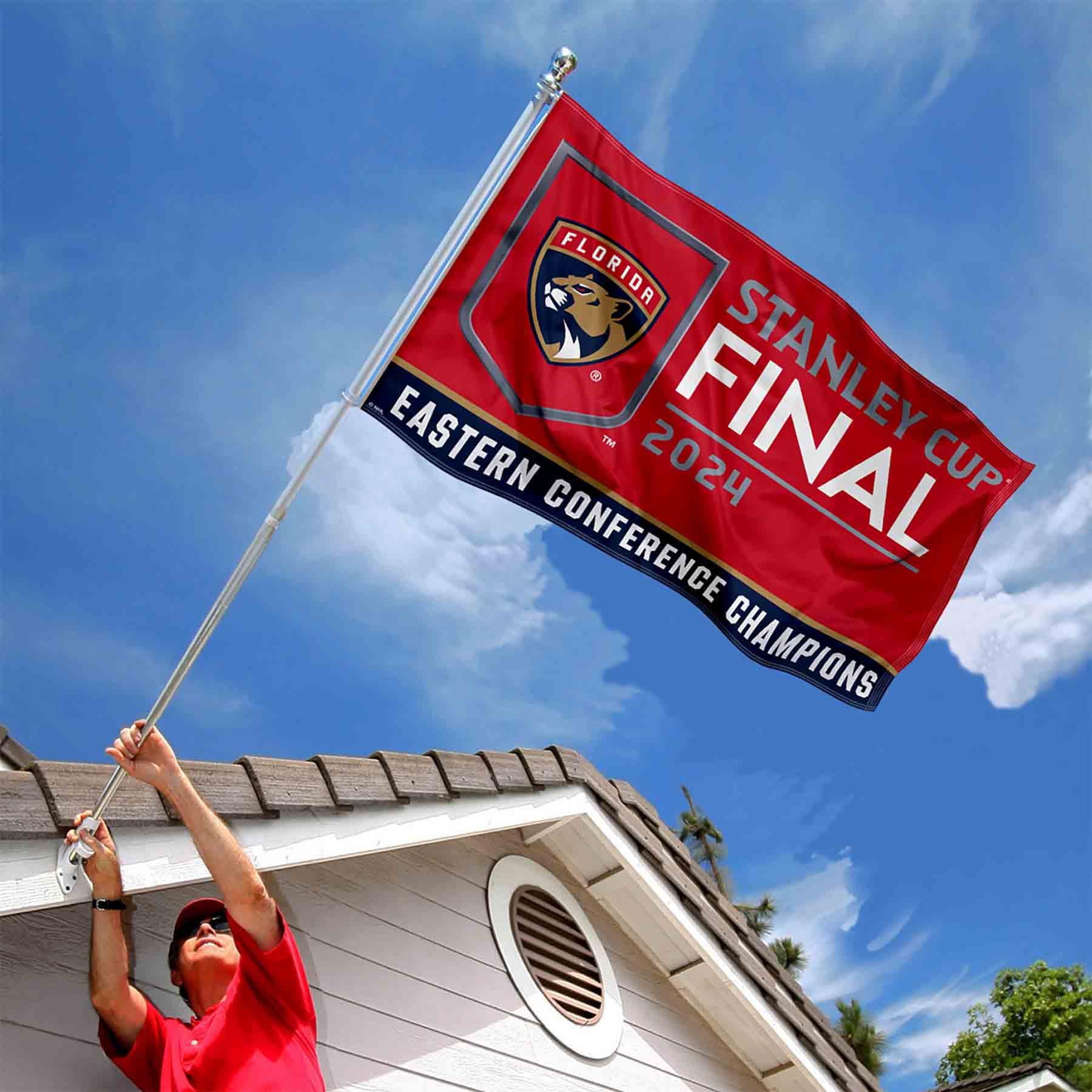 WinCraft Florida Panthers 2024 Stanley Cup Final Banner Flag - Sports Collectibles, Sports Memorabilia, Sports Fan Shop, Sports Gifts