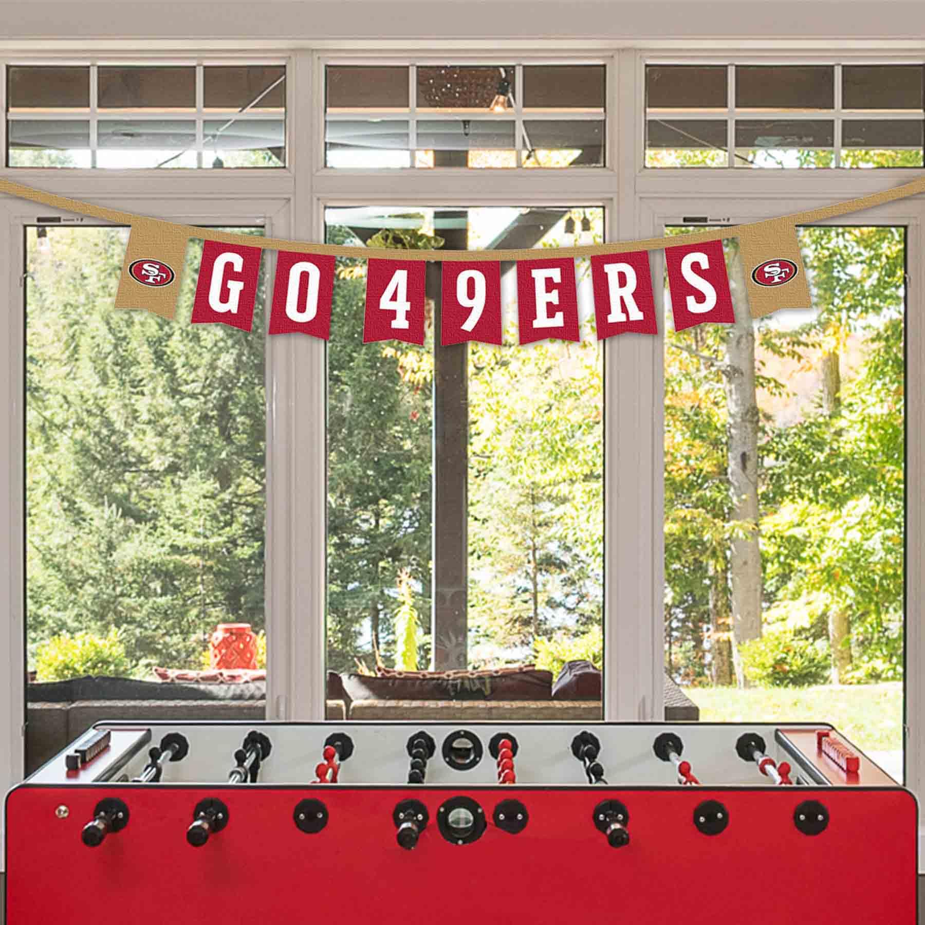 WinCraft San Francisco 49ers Banner String Pennant Flags - Sports Collectibles, Sports Memorabilia, Sports Fan Shop, Sports Gifts