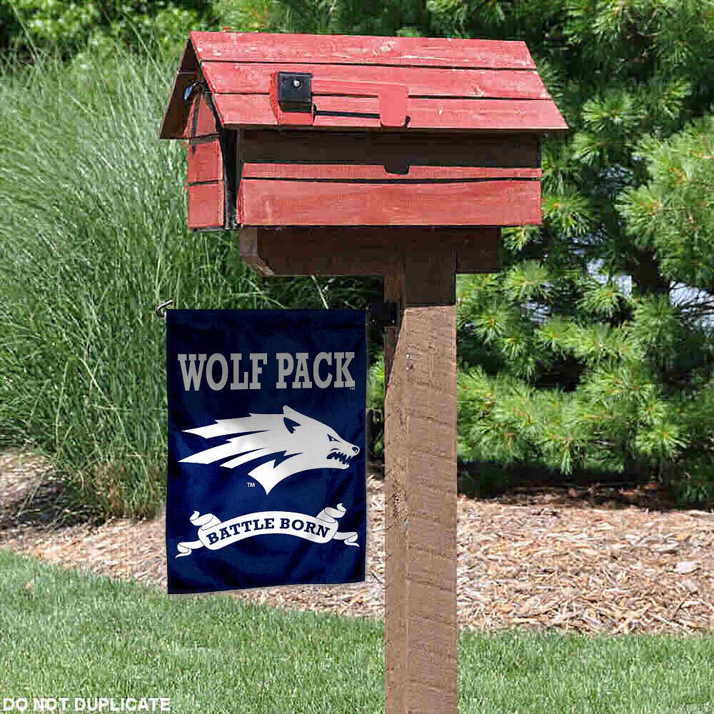 College Flags & Banners Co. Nevada Wolfpack Garden Flag - Sports Collectibles, Sports Memorabilia, Sports Fan Shop, Sports Gifts