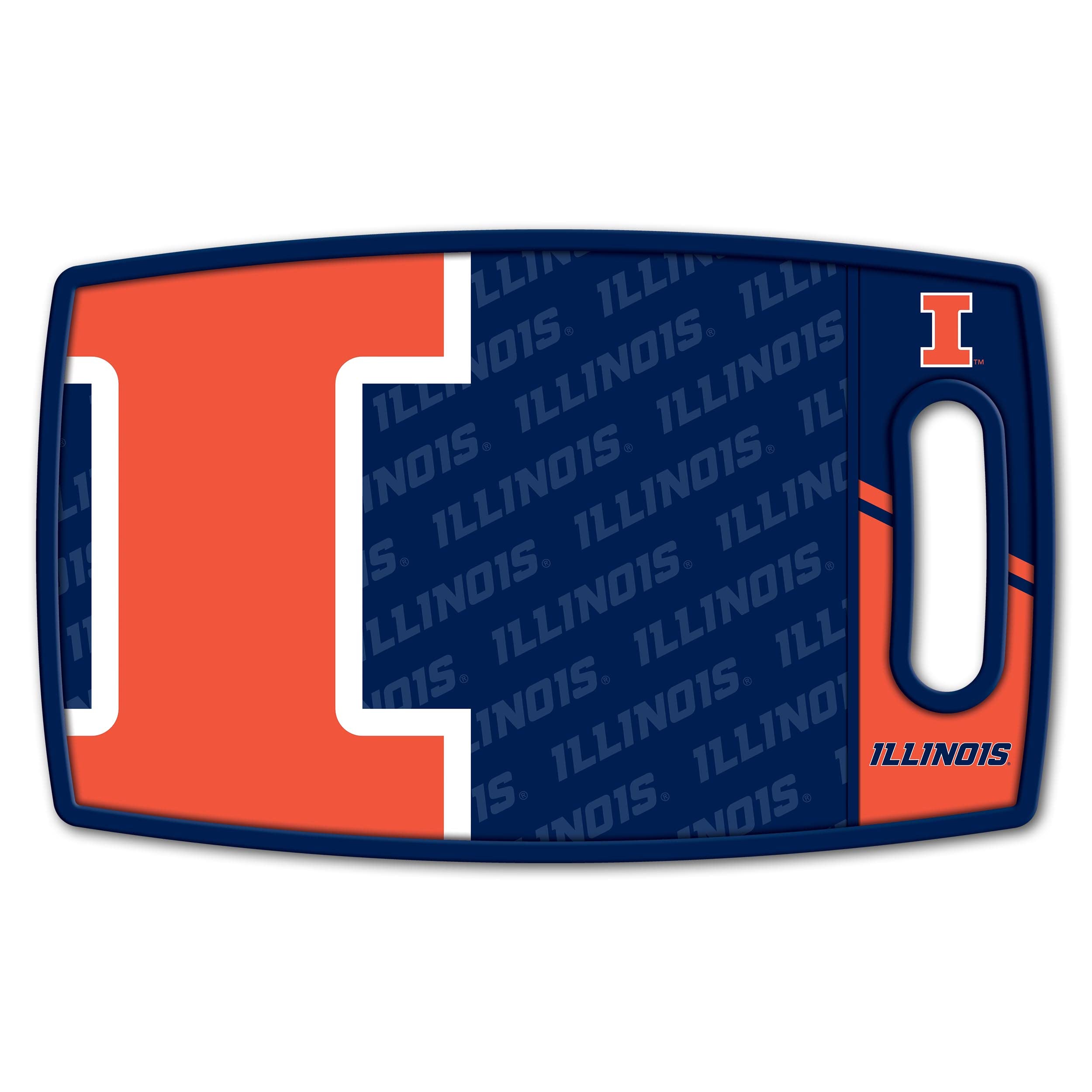 YouTheFan NCAA Illinois Fighting Illini Logo Series Cutting Board - Sports Collectibles, Sports Memorabilia, Sports Fan Shop, Sports Gifts