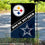 WinCraft House Divided Steelers and Cowboys Double Sided Garden Flag - Sports Collectibles, Sports Memorabilia, Sports Fan Shop, Sports Gifts