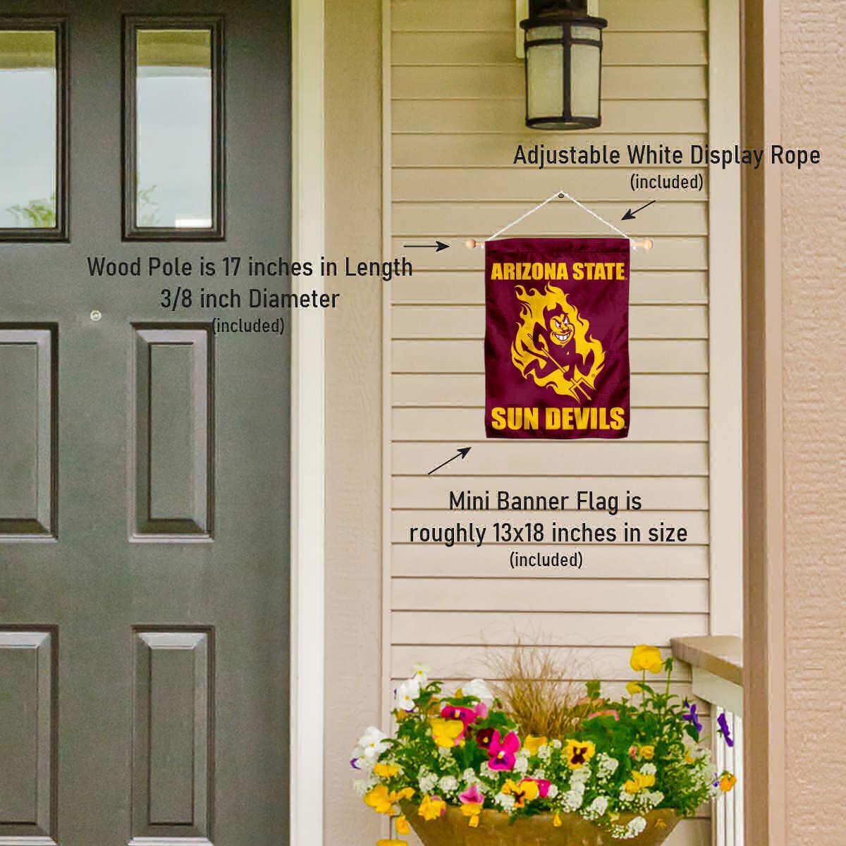 Arizona State Sun Devils Banner for Windows Doors and Walls - Sports Collectibles, Sports Memorabilia, Sports Fan Shop, Sports Gifts