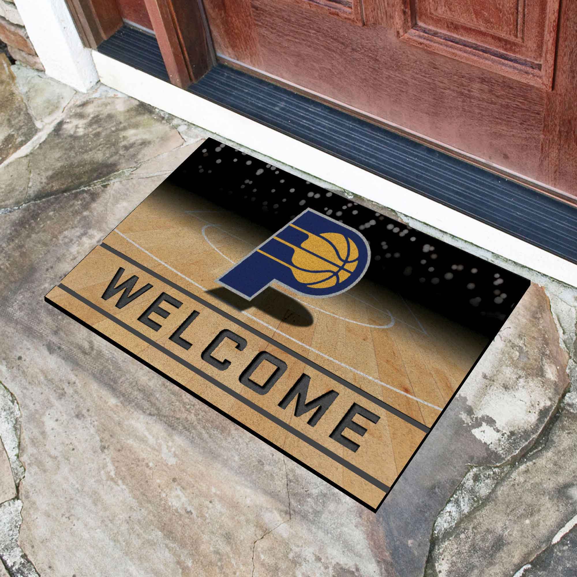 NBA - Indiana Pacers Crumb Rubber Door Mat - Sports Gifts, Sports Memorabilia, Sports Collectibles, Fan Shop