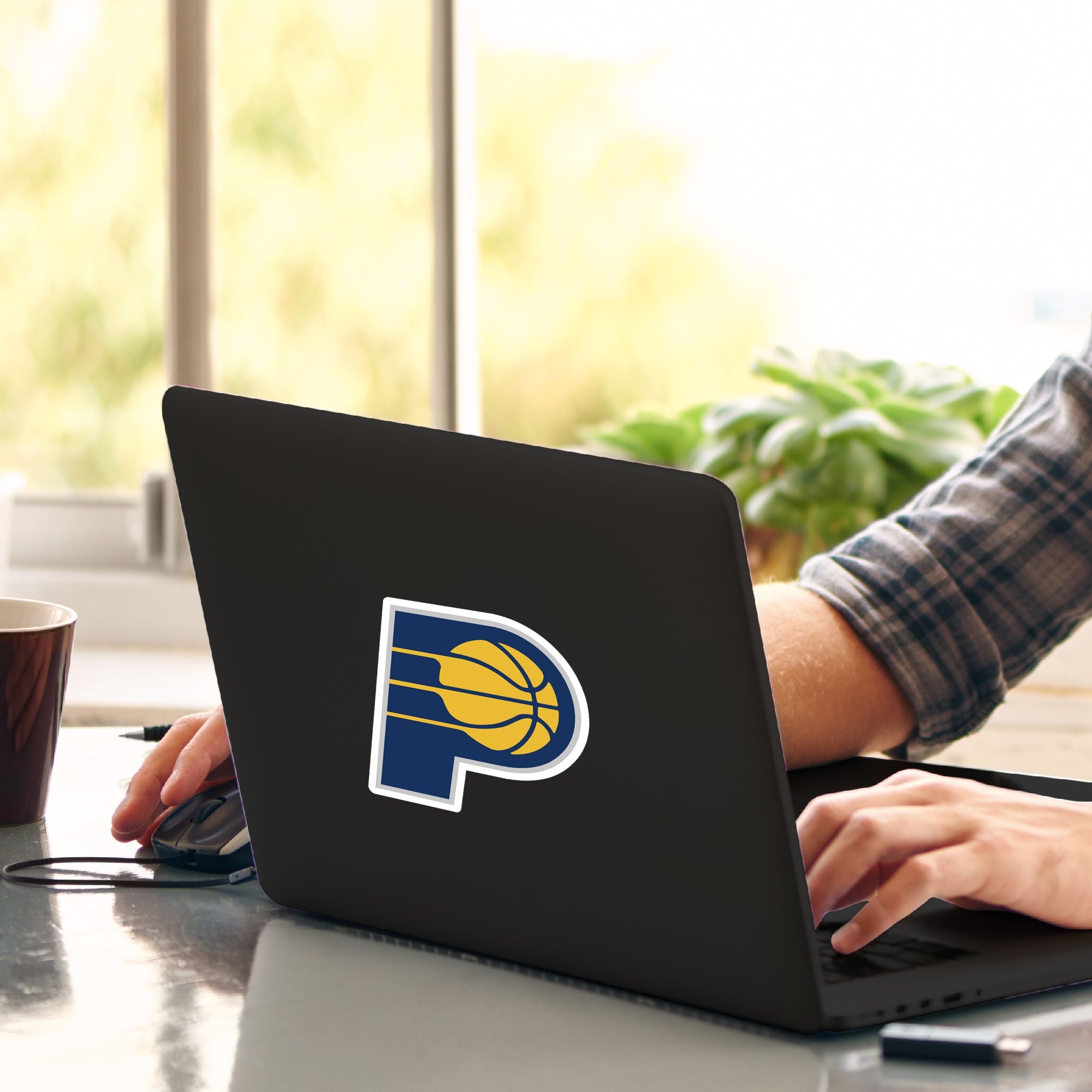 NBA - Indiana Pacers Matte Decal - Sports Gifts, Sports Memorabilia, Sports Collectibles, Fan Shop