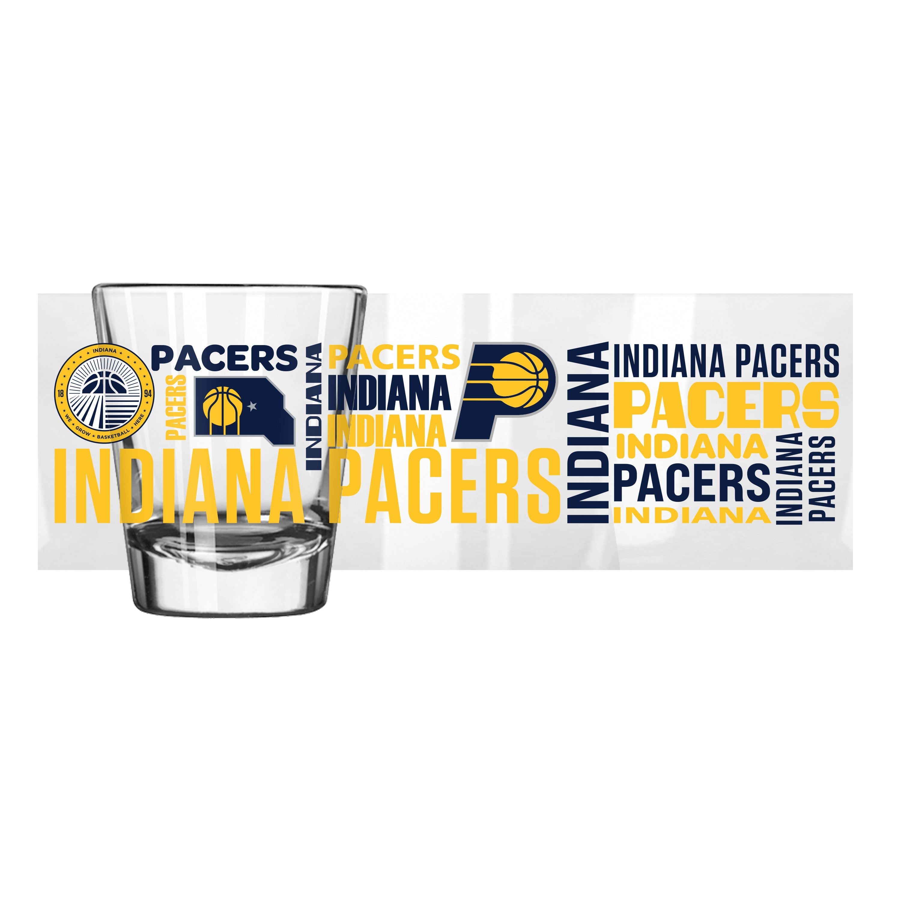 Indiana Pacers 2oz Spirit Shot Glass - Sports Gifts, Sports Memorabilia, Sports Collectibles, Fan Shop