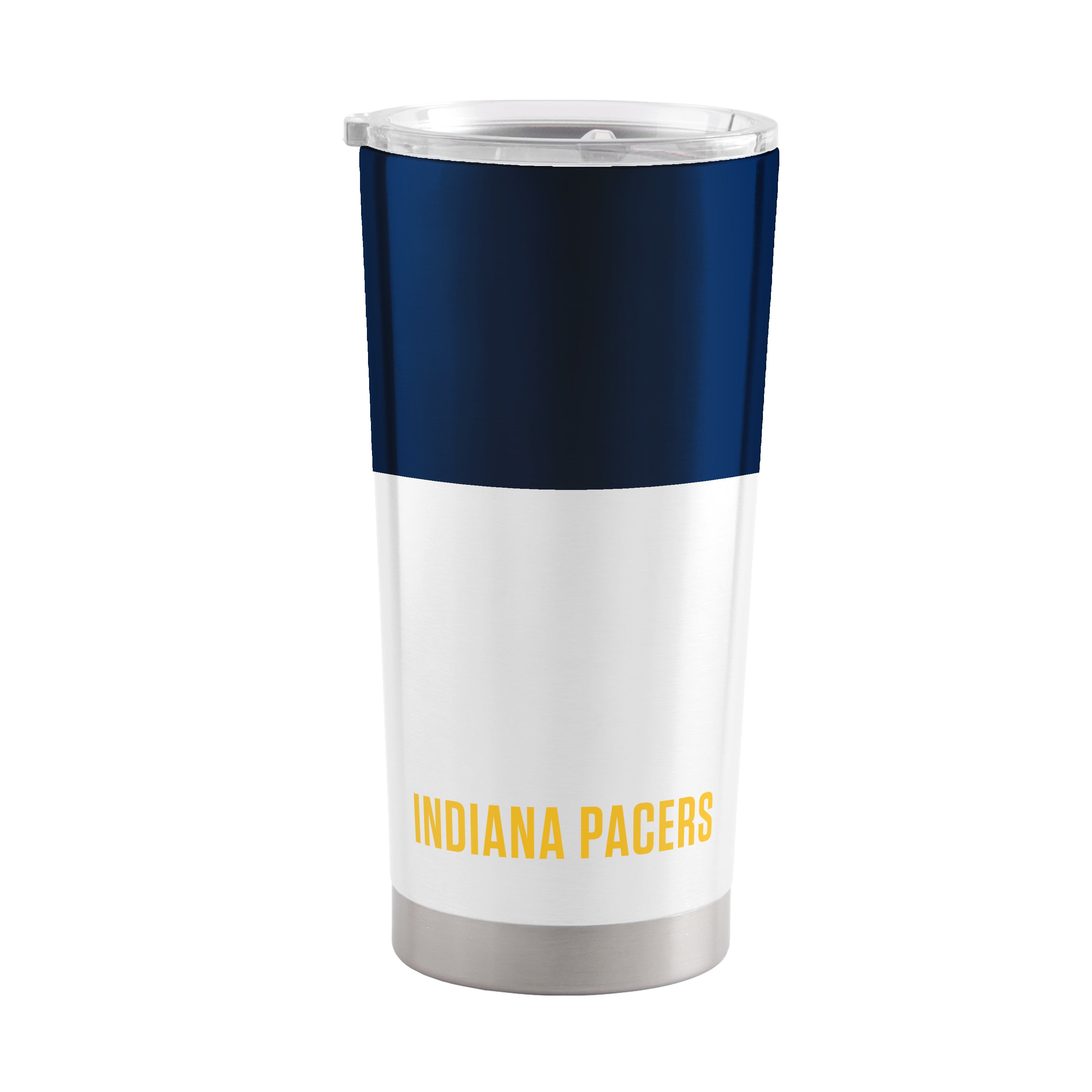 Indiana Pacers Colorblock 20oz SS Tumbler with Color Block Graphics - Sports Gifts, Sports Memorabilia, Sports Collectibles, Fan Shop