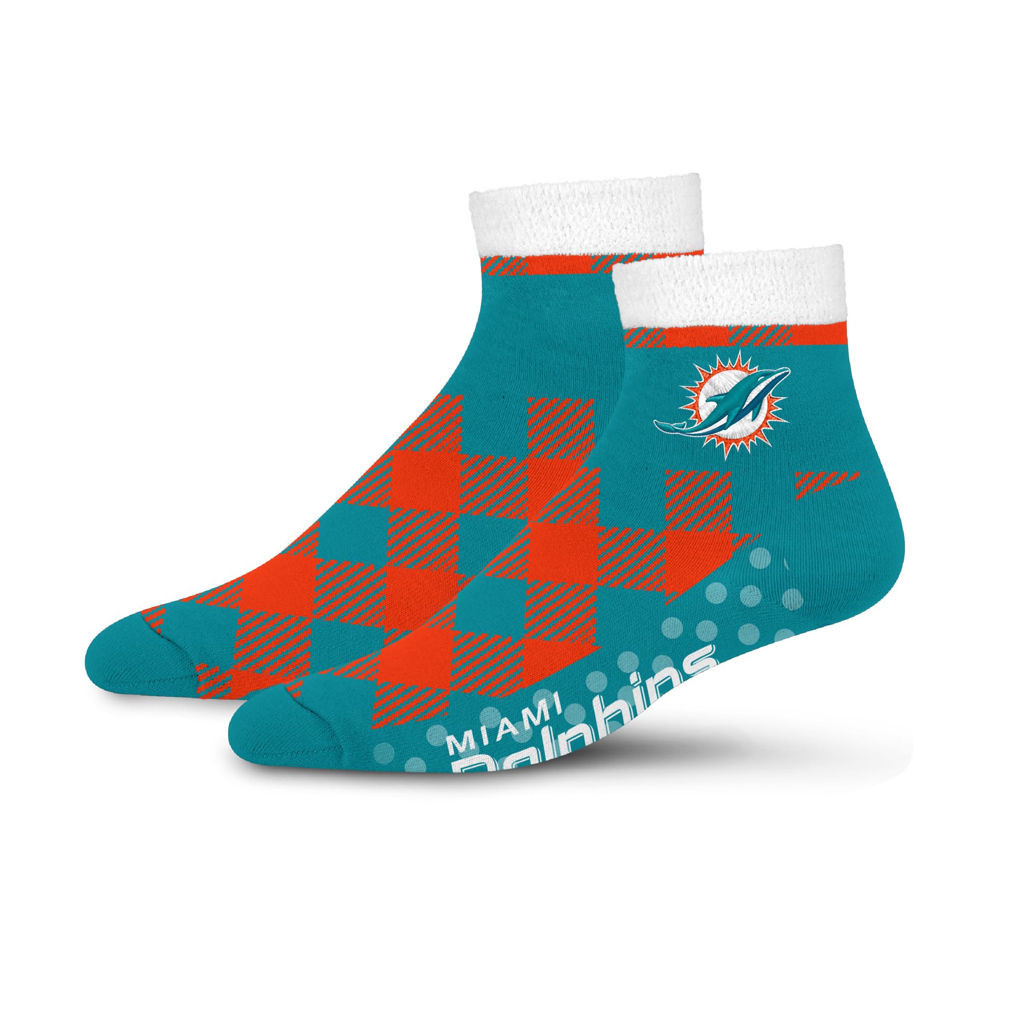 For Bare Feet NFL MIAMI DOLPHINS Cozy Buff Plush Cabin Sock Team Color OSFM - Sports Gifts, Sports Memorabilia, Sports Collectibles, Fan Shop