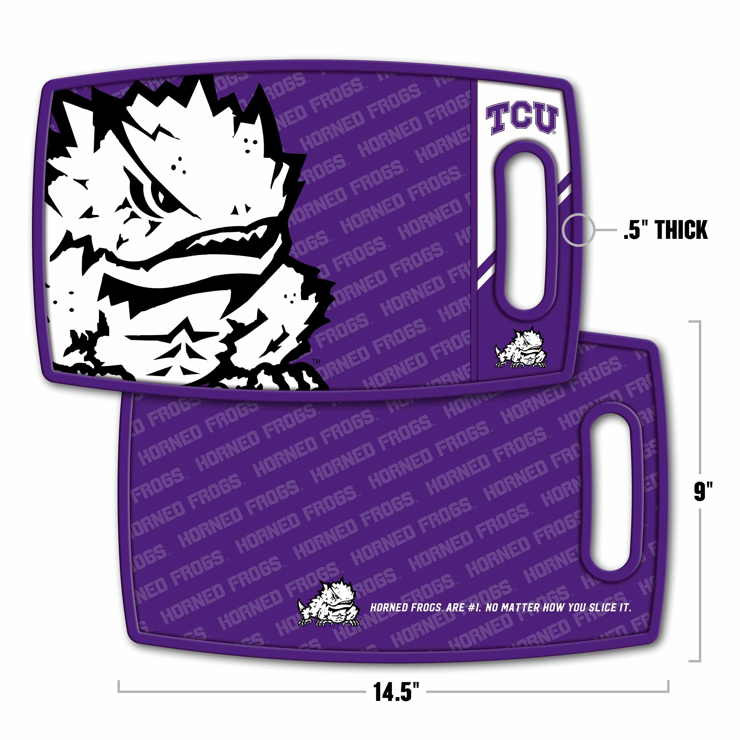 YouTheFan NCAA TCU Horned Frogs Logo Series Cutting Board - Sports Collectibles, Sports Memorabilia, Sports Fan Shop, Sports Gifts
