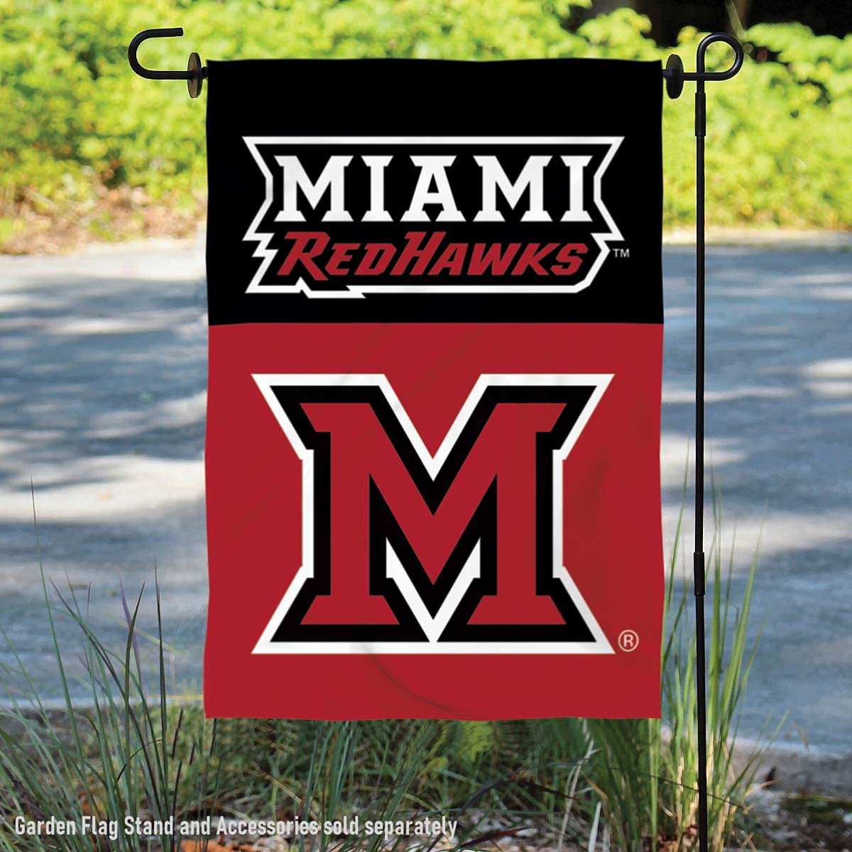 College Flags & Banners Co. Miami Redhawks Garden Banner Flag - Sports Collectibles, Sports Memorabilia, Sports Fan Shop, Sports Gifts