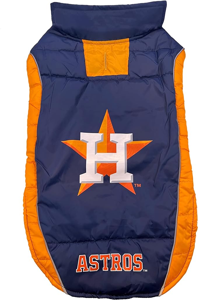 HOUSTON ASTROS PUFFER VEST Pets First - Sports Collectibles, Sports Memorabilia, Sports Fan Shop, Sports Gifts