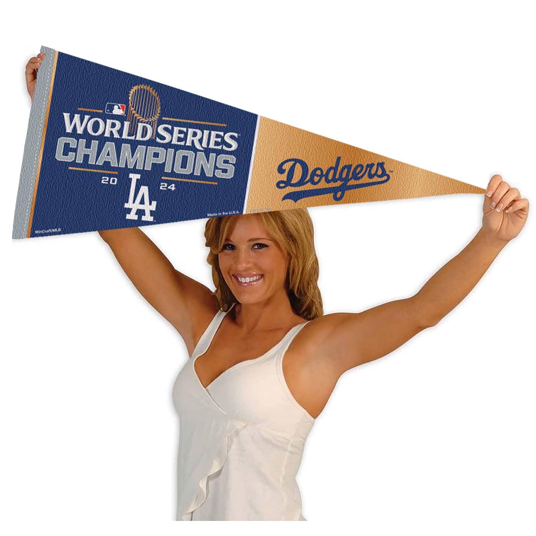 WinCraft Los Angeles Dodgers 2024 World Champions Series Soft Felt Pennant - Sports Collectibles, Sports Memorabilia, Sports Fan Shop, Sports Gifts