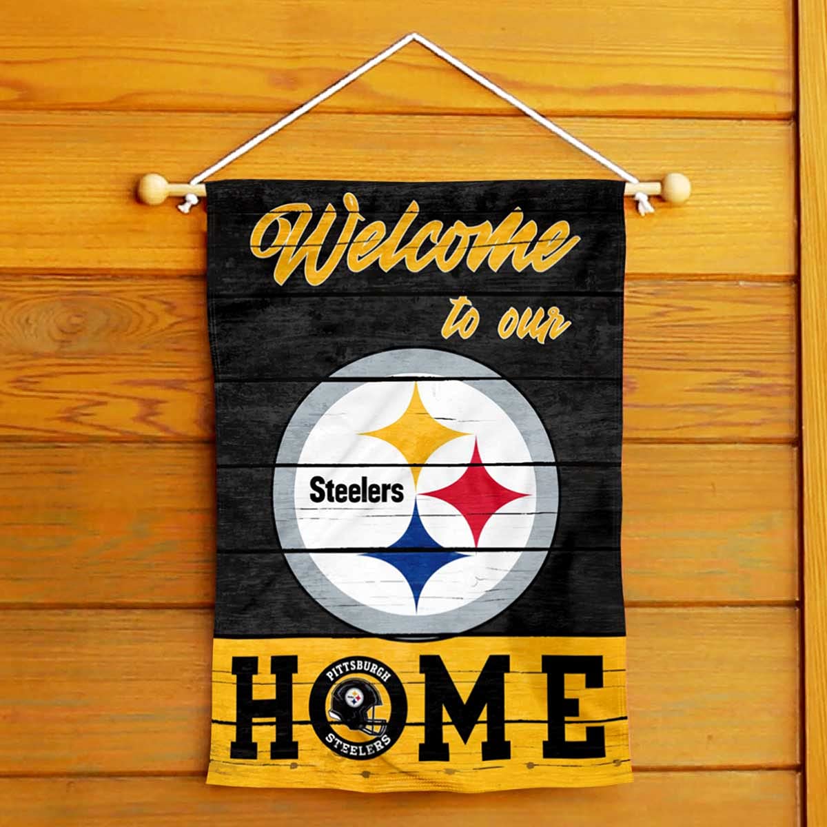 WinCraft Pittsburgh Steelers Welcome Home Decorative Garden Flag Double Sided Banner - Sports Collectibles, Sports Memorabilia, Sports Fan Shop, Sports Gifts