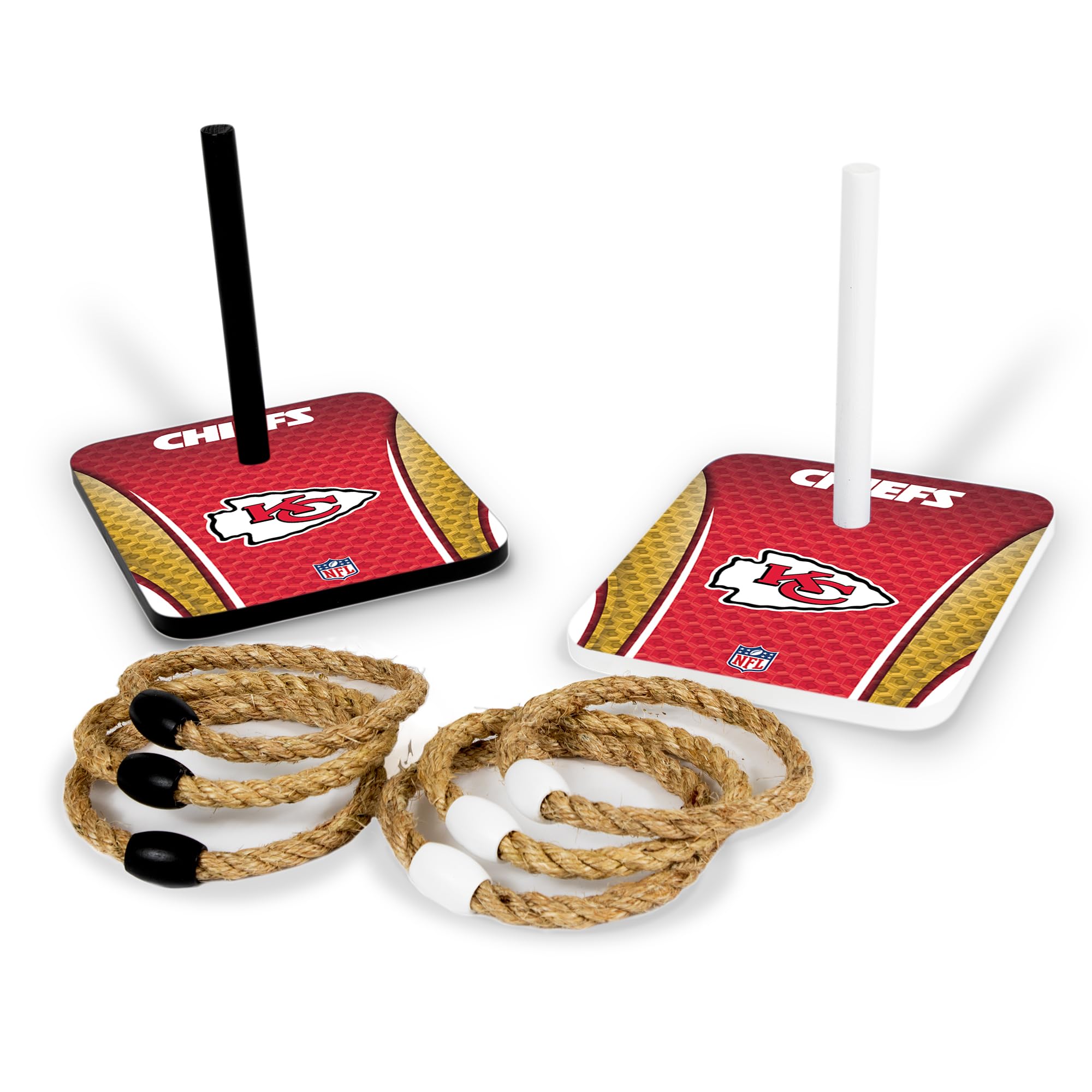 Wild Sports NFL Quoits Set with Direct Print HD Team Graphics – Tailgate Ring Toss Game – Great Gift for Any Football Fan! Ring Toss Family Outdoor Games for The Beach, BBQ, or Tailgate Party - Sports Collectibles, Sports Memorabilia, Sports Fan Shop, Sports Gifts