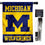 College Flags & Banners Co. Michigan Wolverines House Flag with Flag Pole Set - Sports Collectibles, Sports Memorabilia, Sports Fan Shop, Sports Gifts