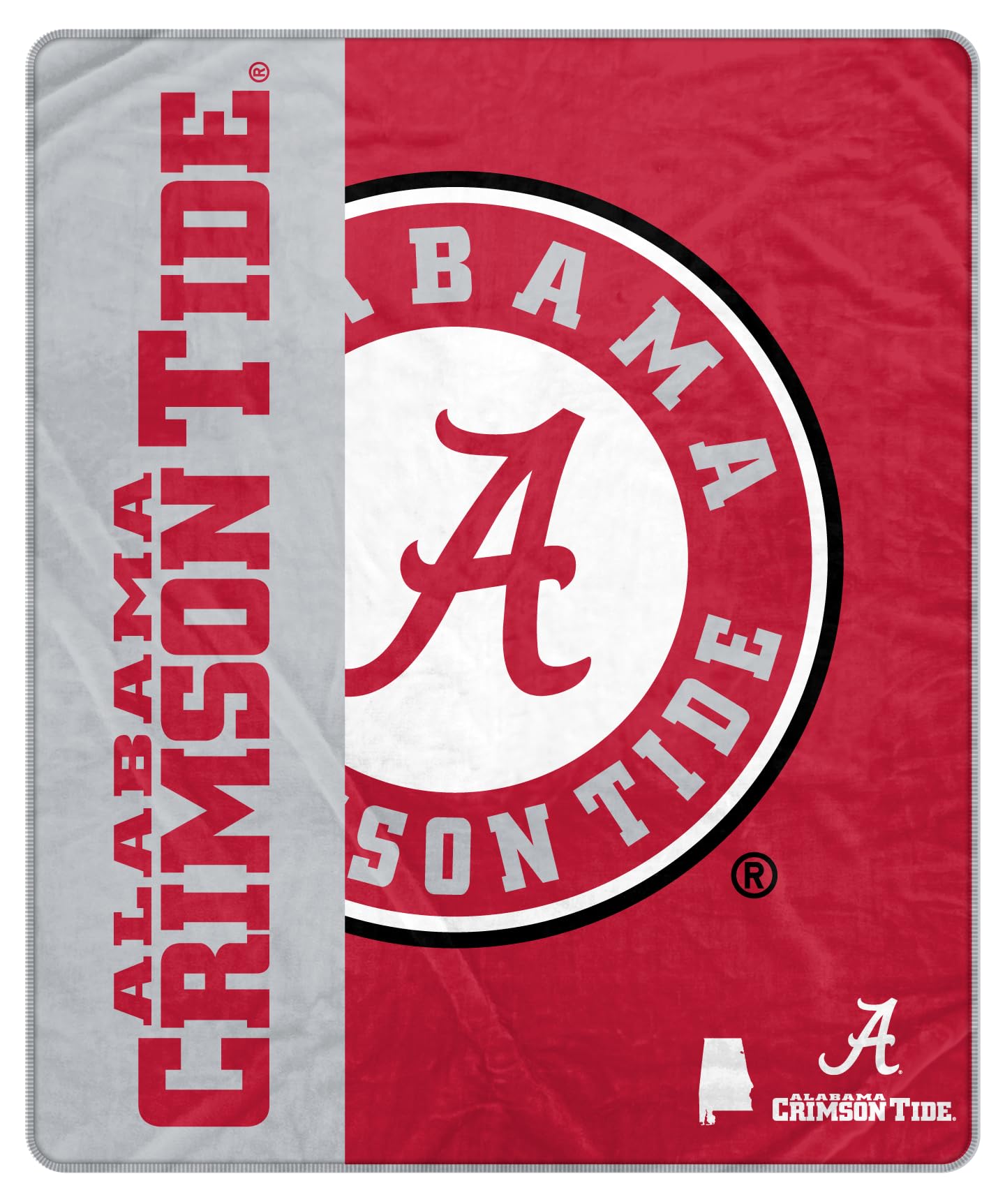 Proformance Home NCAA Alabama Crimson Tide Endzone Ultra Soft Tailgate Throw - Sports Gifts, Sports Memorabilia, Sports Collectibles, Fan Shop