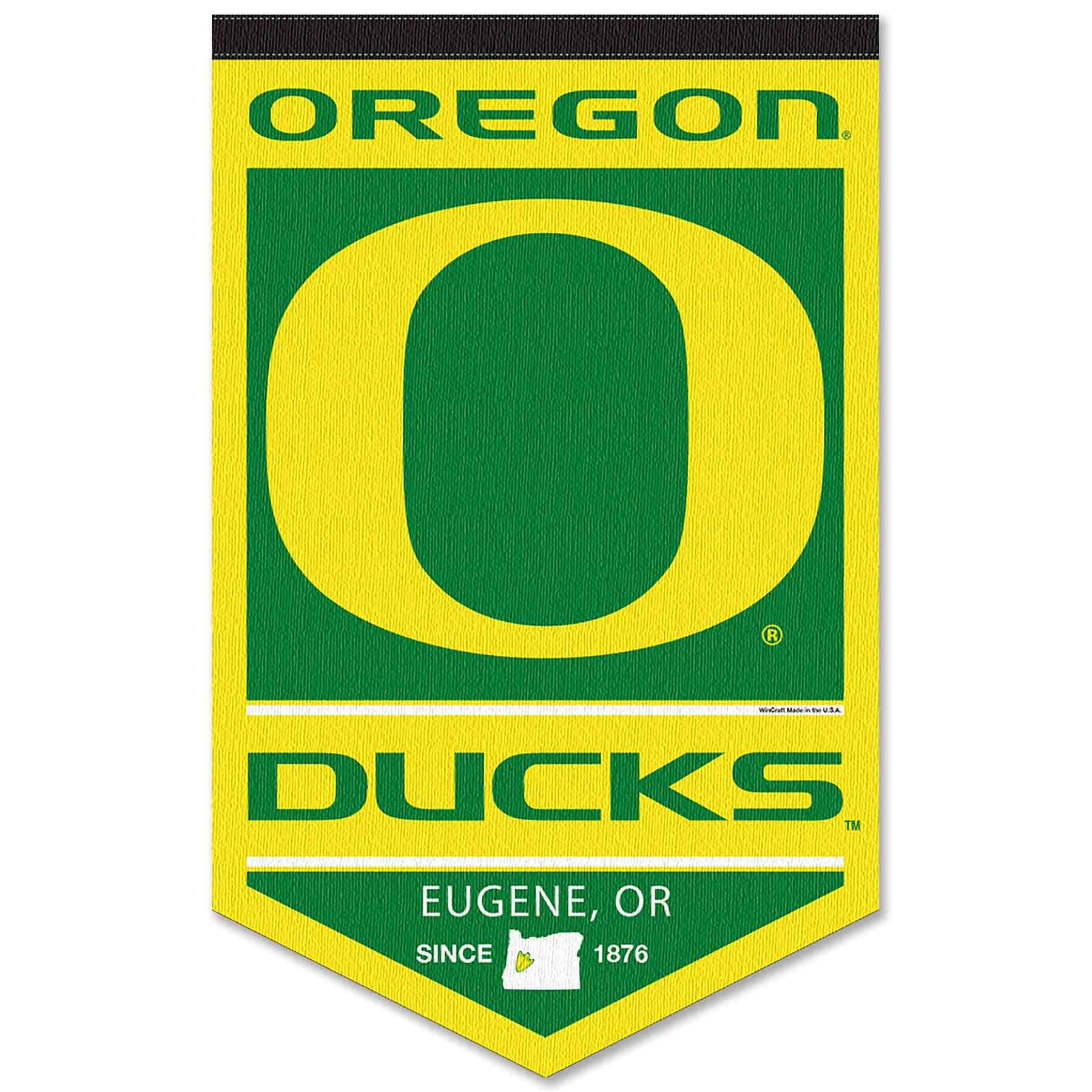 College Flags & Banners Co. Oregon Heritage History Banner Pennant - Sports Collectibles, Sports Memorabilia, Sports Fan Shop, Sports Gifts