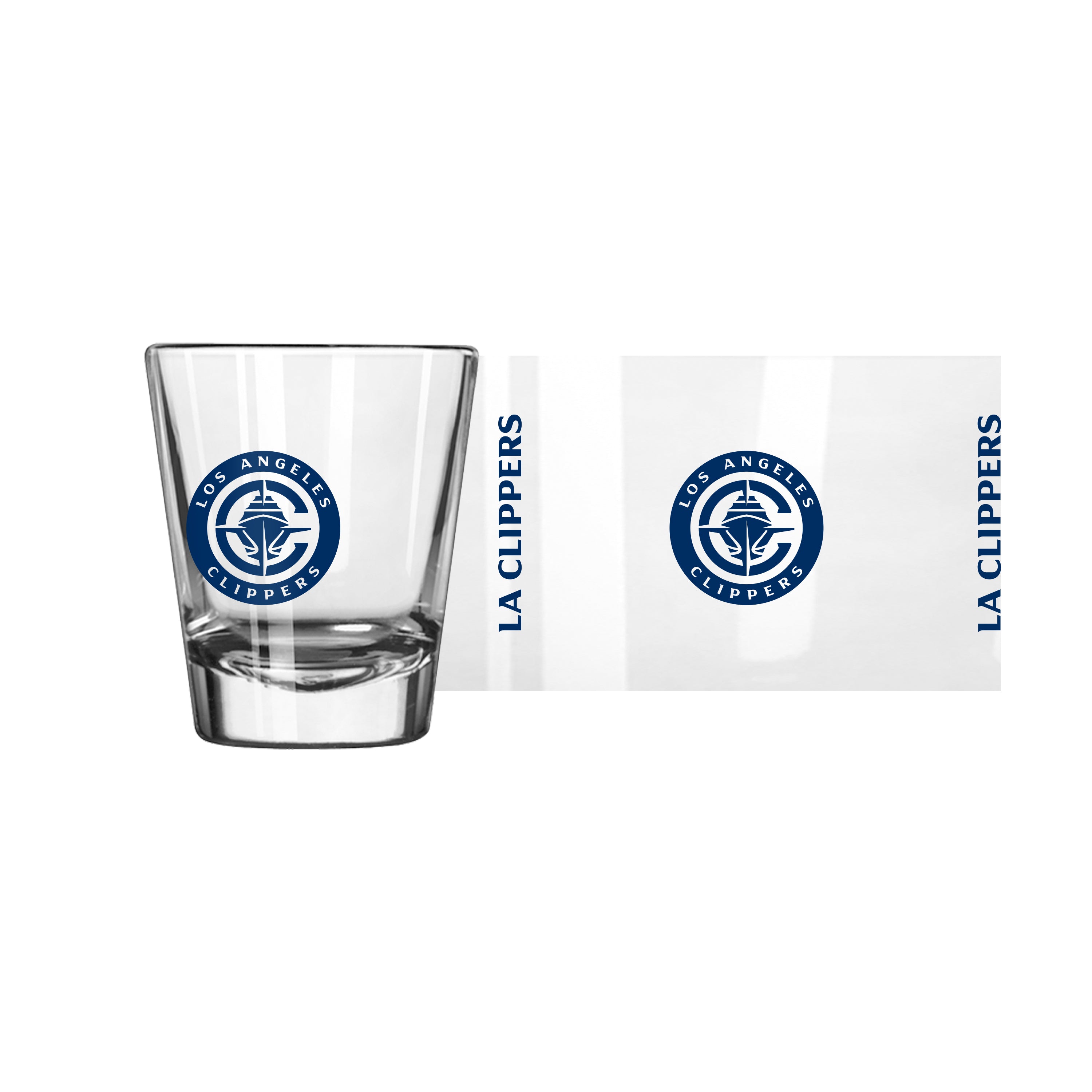 Los Angeles Clippers 2oz Gameday Shot Glass - Sports Gifts, Sports Memorabilia, Sports Collectibles, Fan Shop