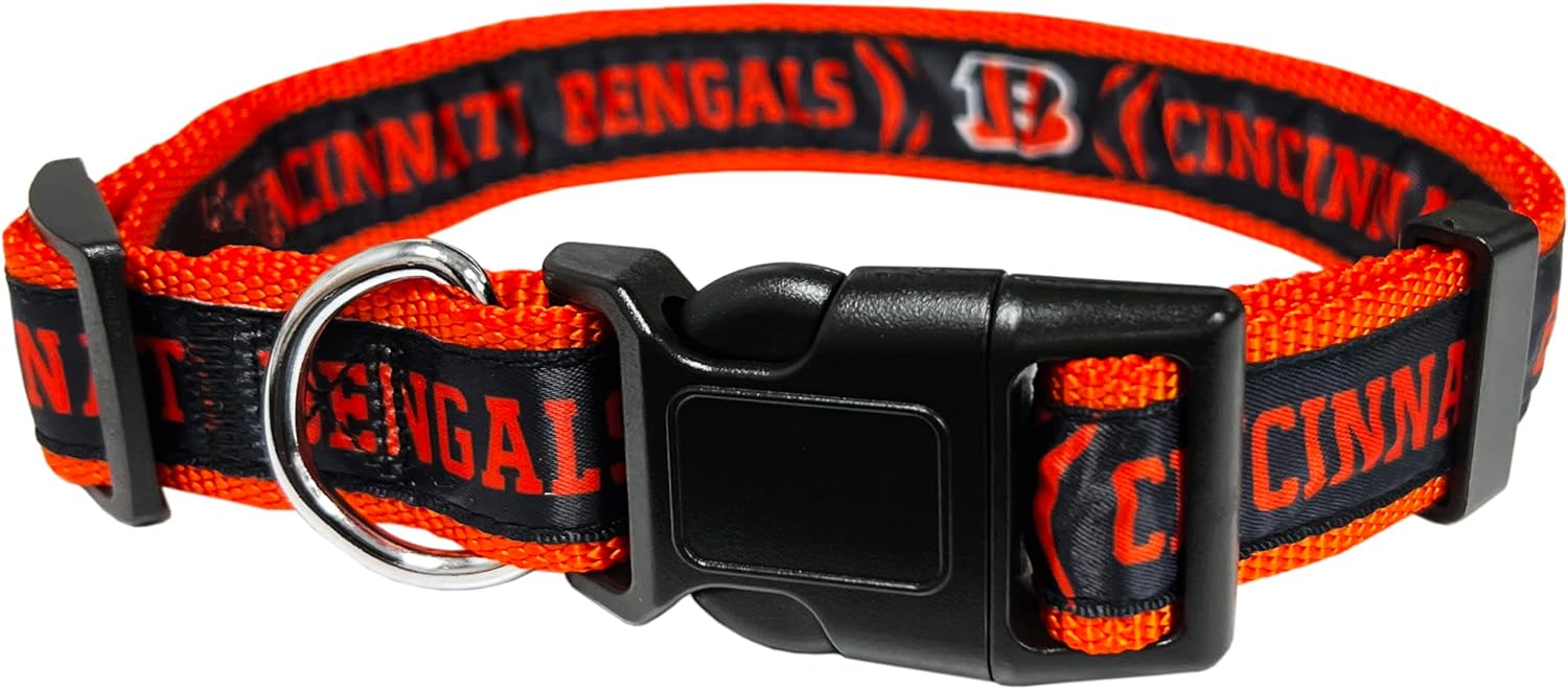 CINCINNATI BENGALS SATIN COLLAR Pets First - Sports Collectibles, Sports Memorabilia, Sports Fan Shop, Sports Gifts