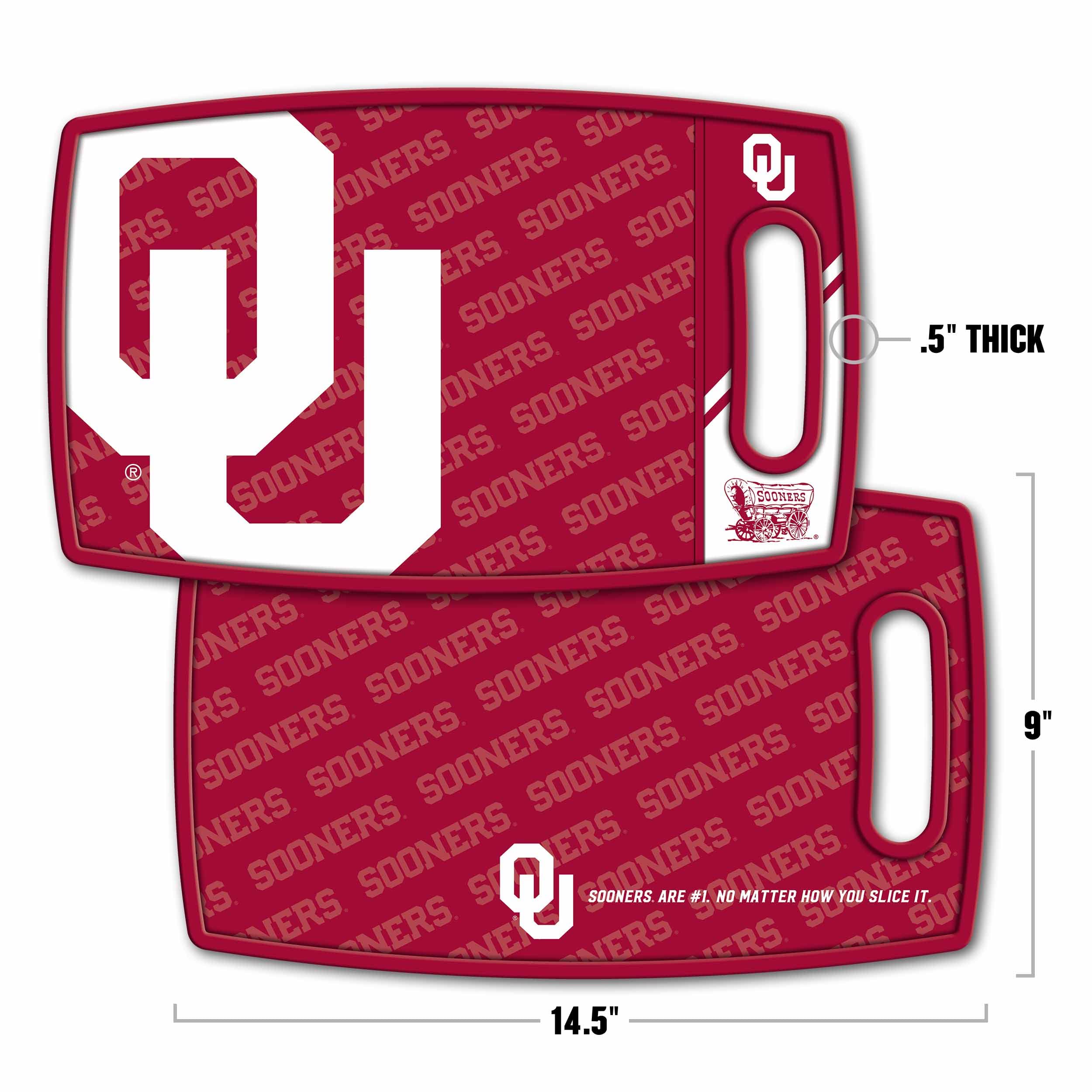 YouTheFan NCAA Oklahoma Sooners Logo Series Cutting Board - Sports Collectibles, Sports Memorabilia, Sports Fan Shop, Sports Gifts