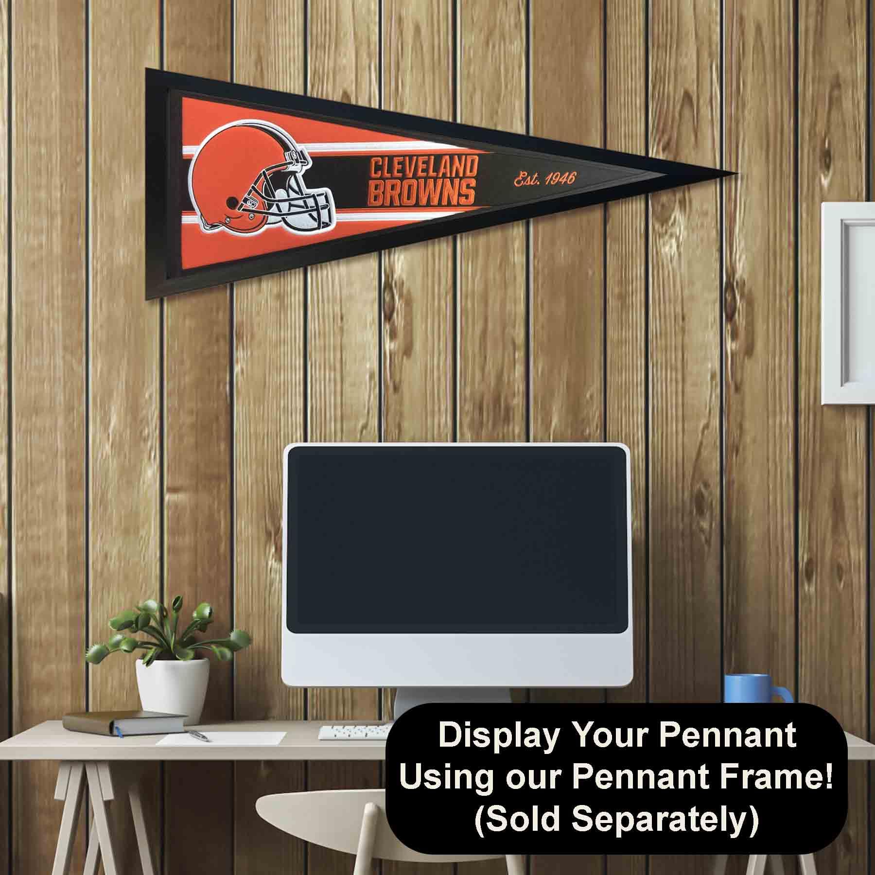 WinCraft Cleveland Browns Embroidered and Sewn Pennant - Sports Collectibles, Sports Memorabilia, Sports Fan Shop, Sports Gifts