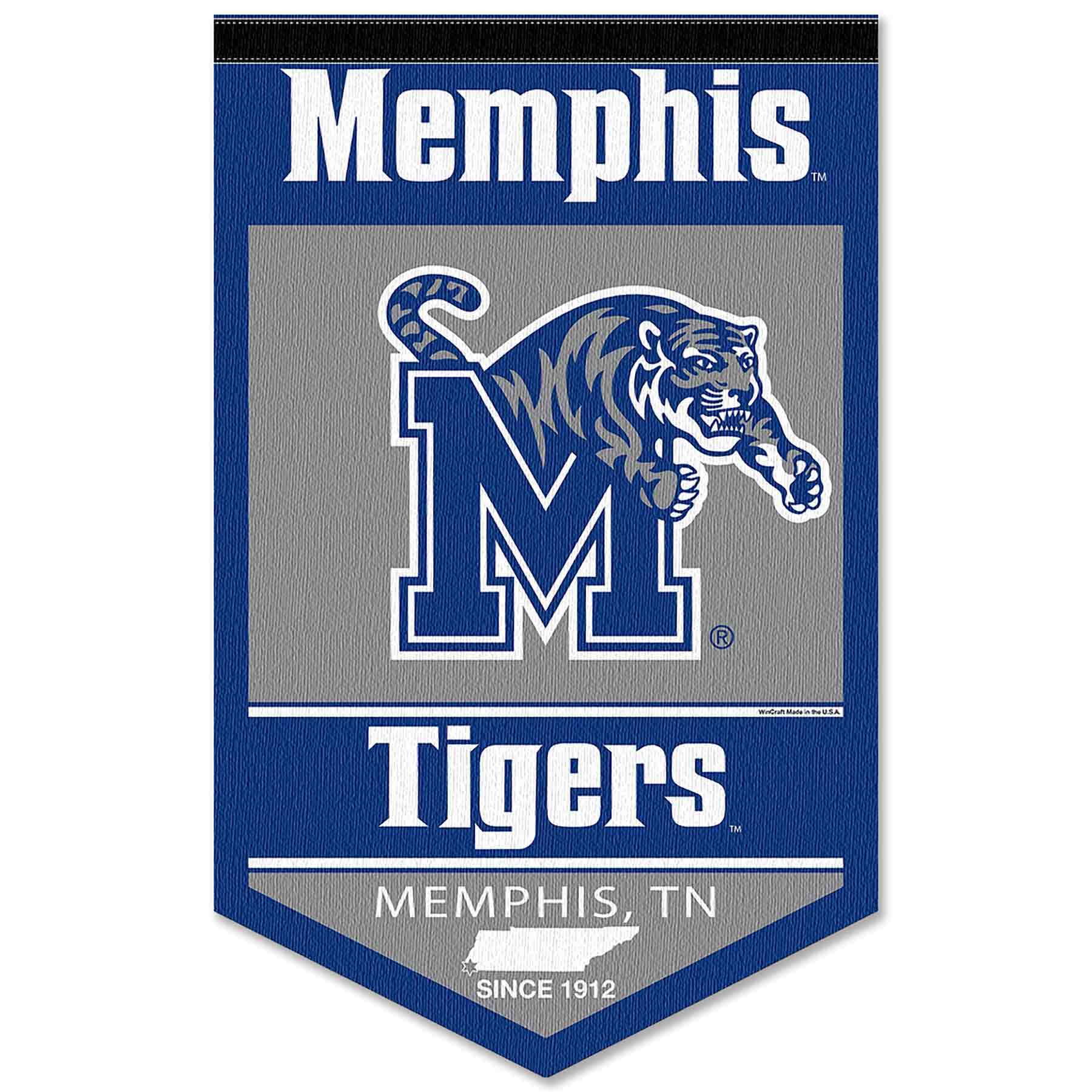 College Flags & Banners Co. Memphis Tigers Heritage History Banner Pennant - Sports Collectibles, Sports Memorabilia, Sports Fan Shop, Sports Gifts