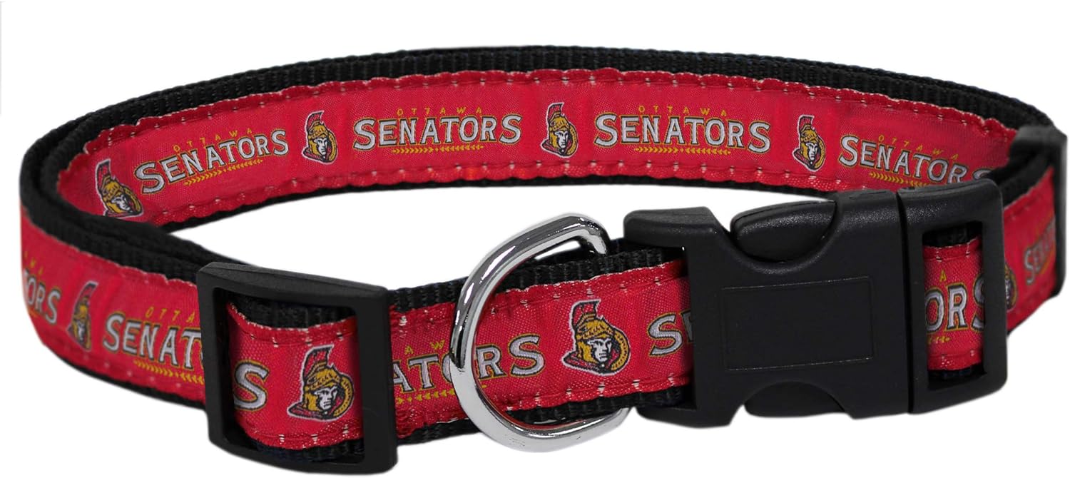 Ottawa Senators Dog Collar - by Pets First - Sports Collectibles, Sports Memorabilia, Sports Fan Shop, Sports Gifts