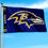 WinCraft Baltimore Ravens Printed Header 3x5 Foot Banner Flag - Sports Collectibles, Sports Memorabilia, Sports Fan Shop, Sports Gifts