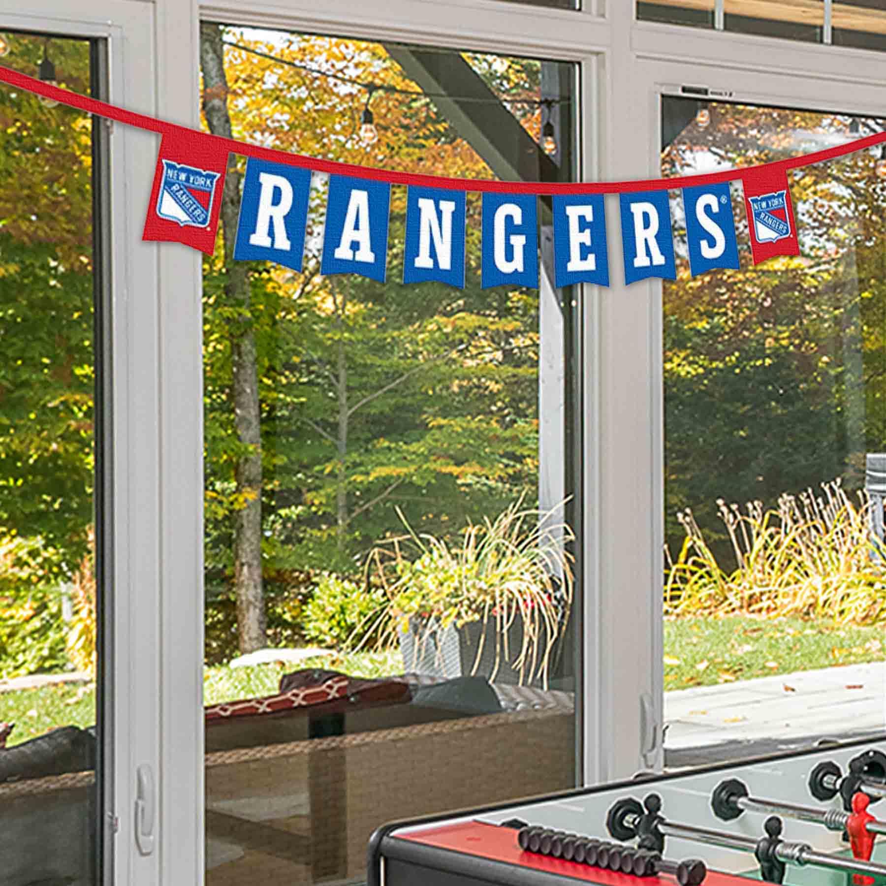 WinCraft New York Rangers Banner String Pennant Flags - Sports Collectibles, Sports Memorabilia, Sports Fan Shop, Sports Gifts