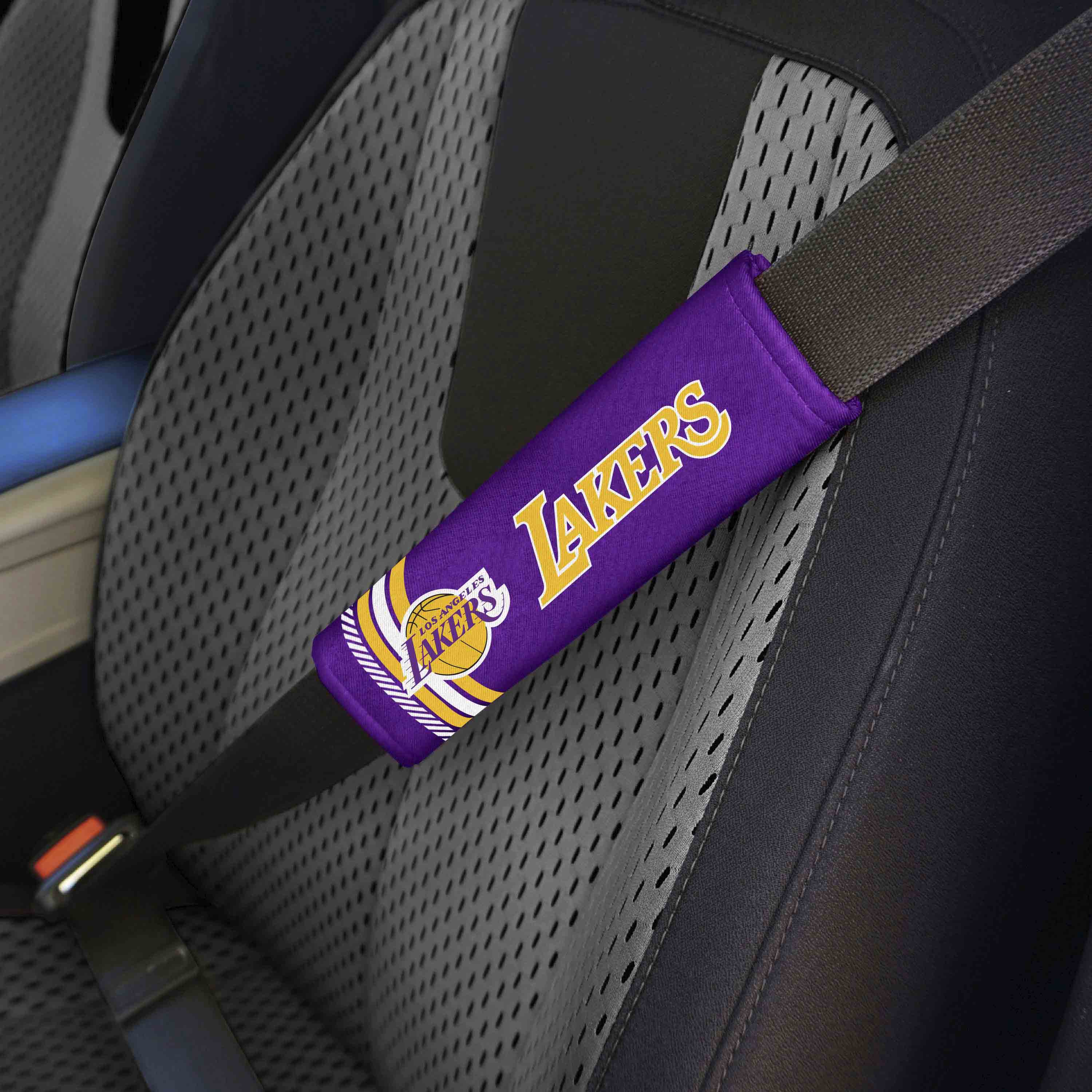 NBA - Los Angeles Lakers Rally Seatbelt Pad - Pair - Sports Gifts, Sports Memorabilia, Sports Collectibles, Fan Shop