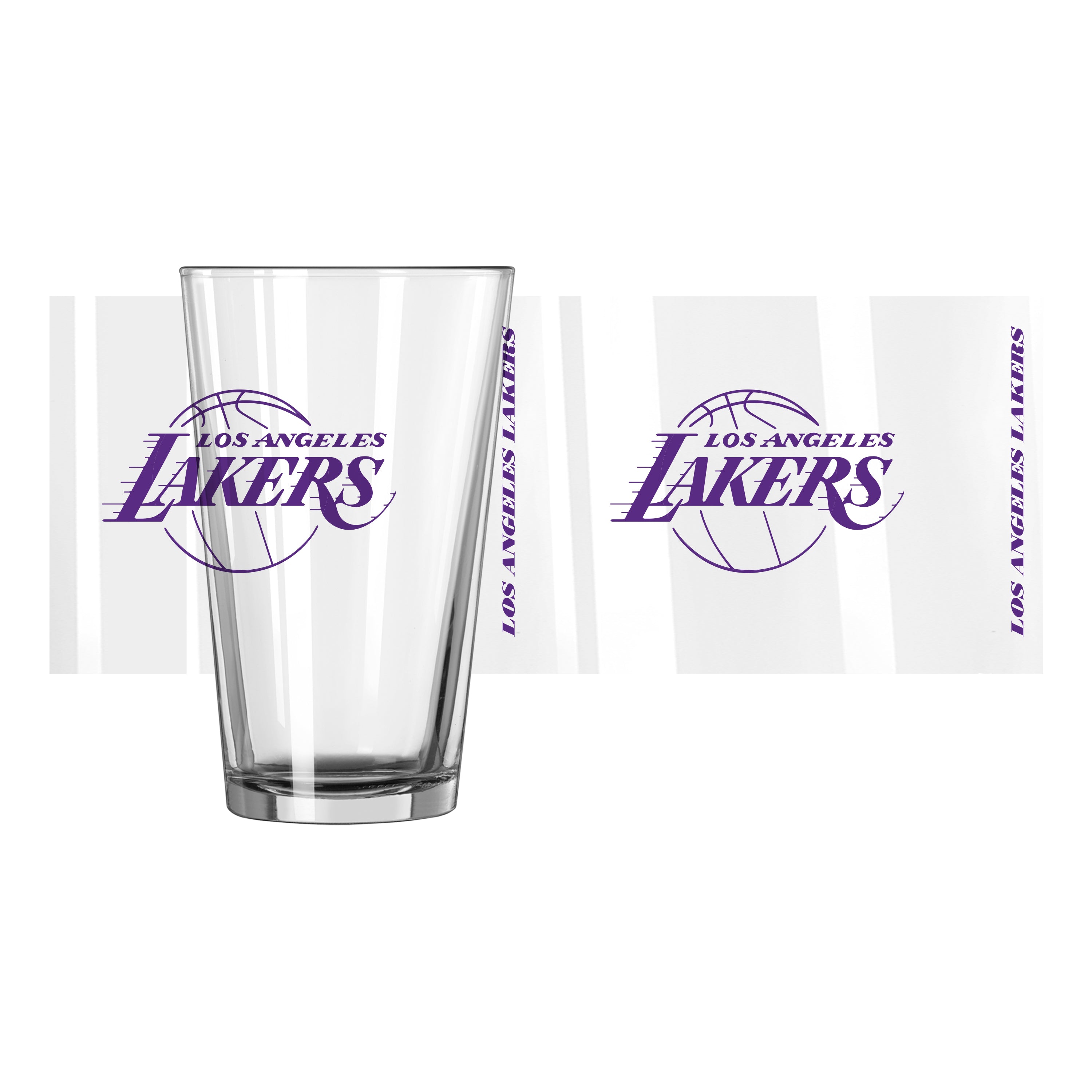 Los Angeles Lakers 16oz Gameday Pint Glass - Sports Gifts, Sports Memorabilia, Sports Collectibles, Fan Shop