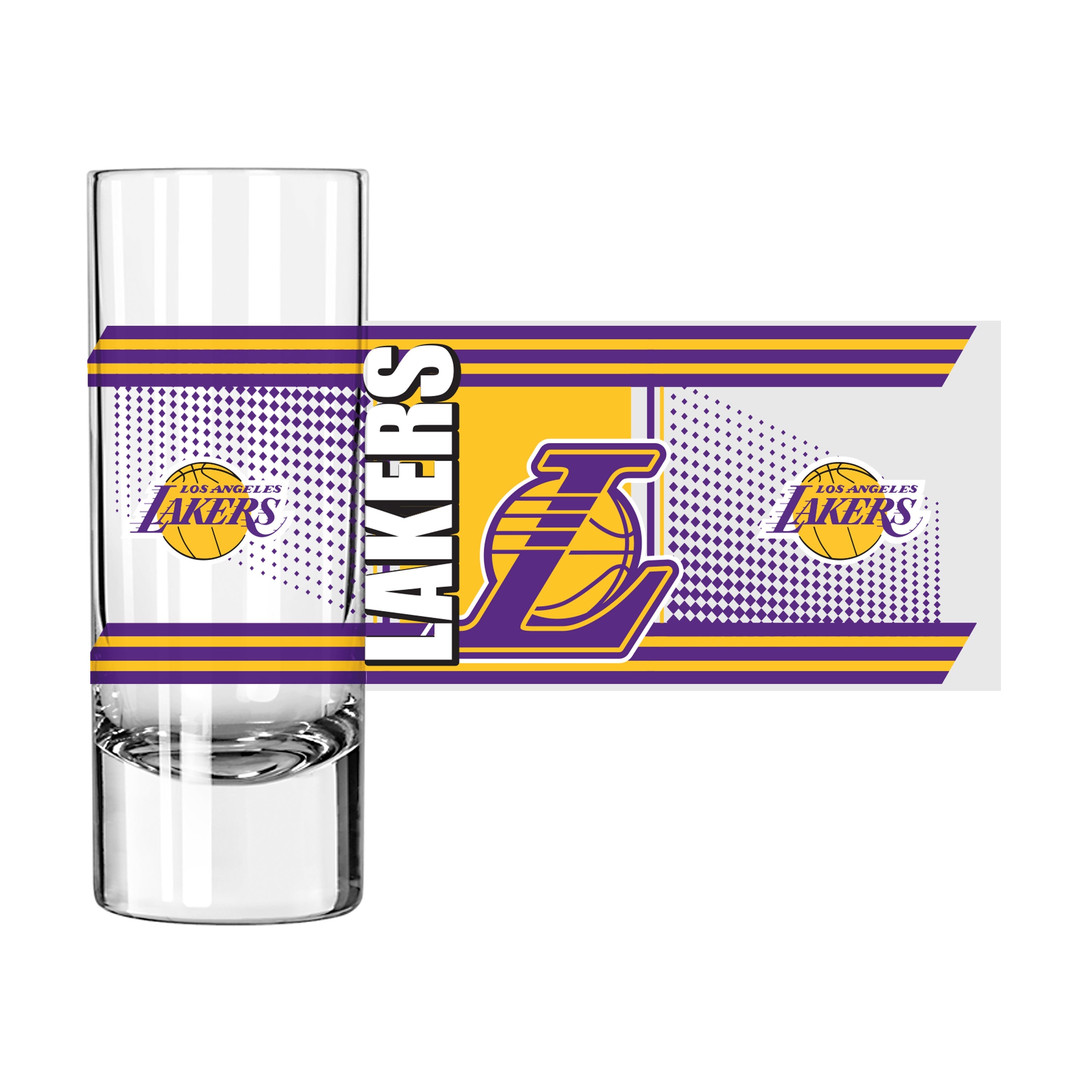 Los Angeles Lakers 2.5oz Hero Shooter Glass - Sports Gifts, Sports Memorabilia, Sports Collectibles, Fan Shop
