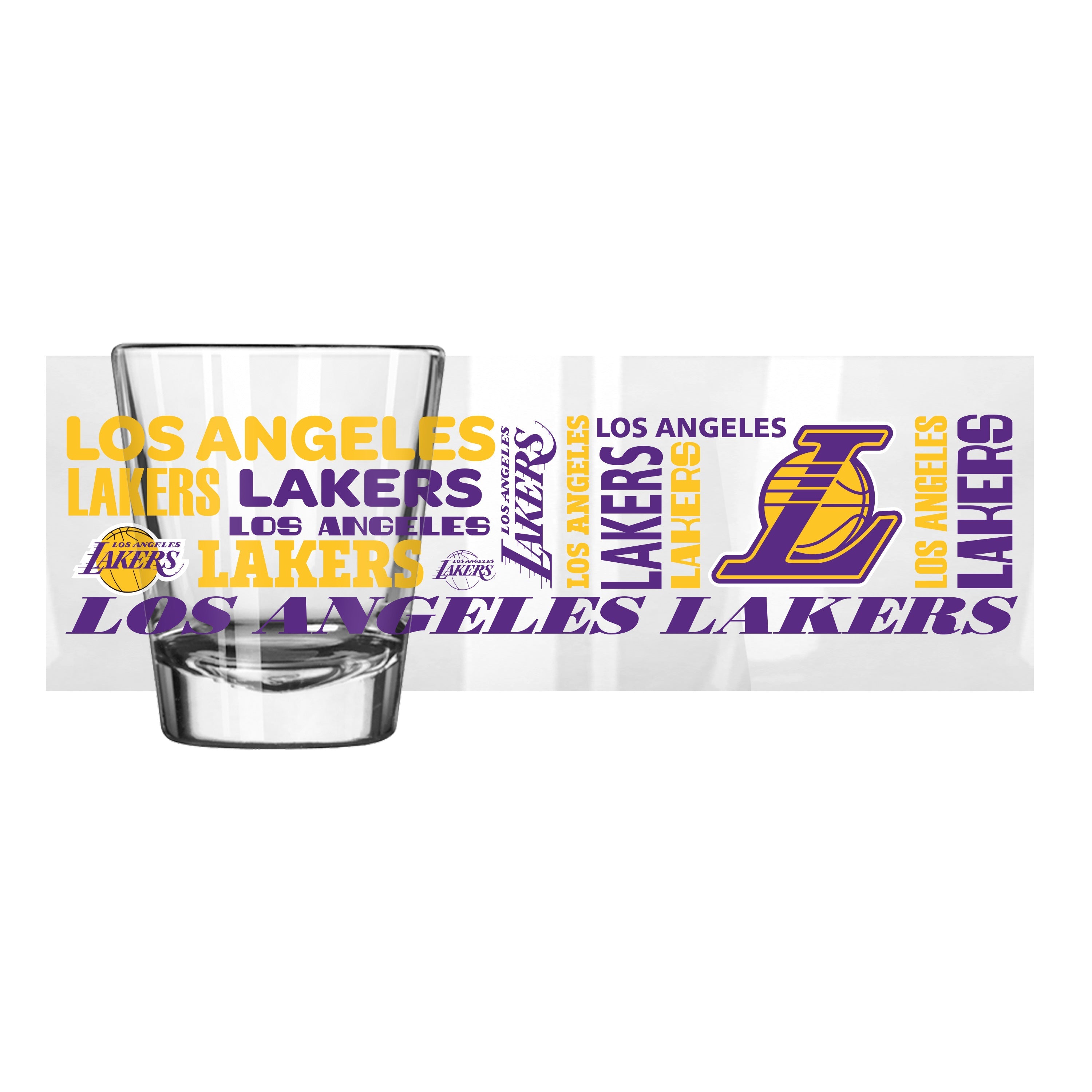 Los Angeles Lakers 2oz Spirit Shot Glass - Sports Gifts, Sports Memorabilia, Sports Collectibles, Fan Shop