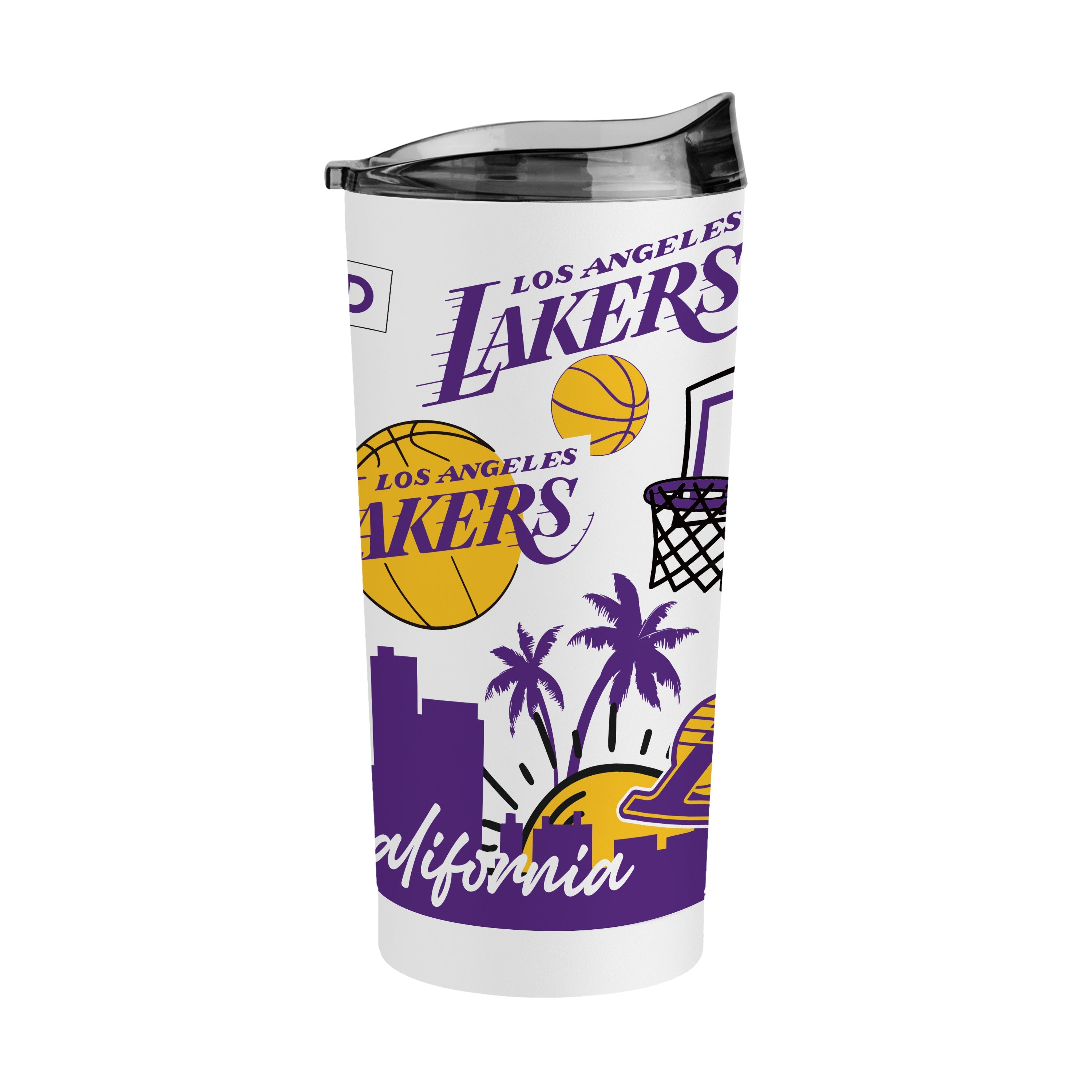 Los Angeles Lakers 20oz Native Powder Coat Tumbler - Sports Gifts, Sports Memorabilia, Sports Collectibles, Fan Shop