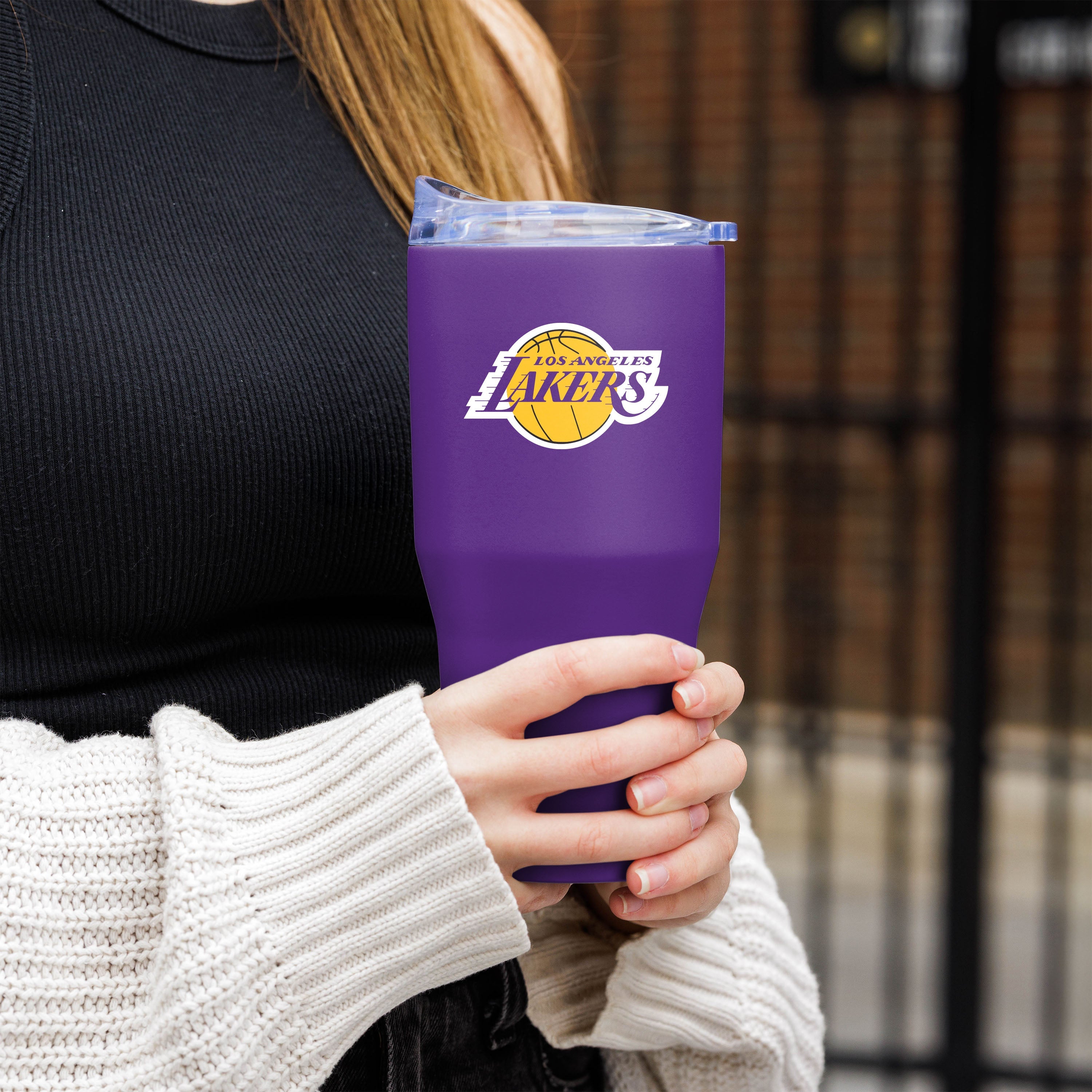 Los Angeles Lakers 30oz Flipside Powder Coat Tumbler - Sports Gifts, Sports Memorabilia, Sports Collectibles, Fan Shop