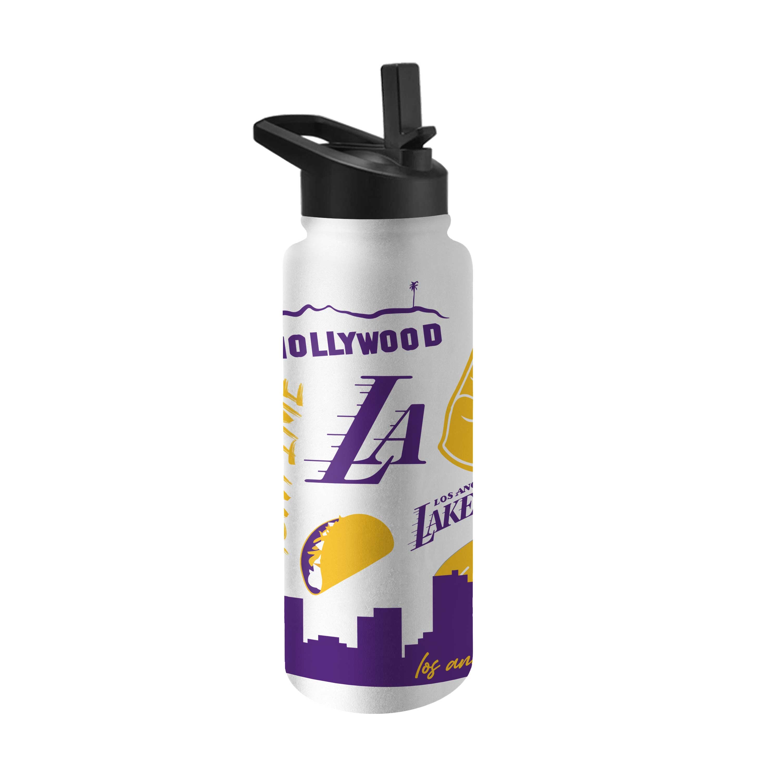 Los Angeles Lakers Alternate 34oz Native Quencher Bottle - Sports Gifts, Sports Memorabilia, Sports Collectibles, Fan Shop