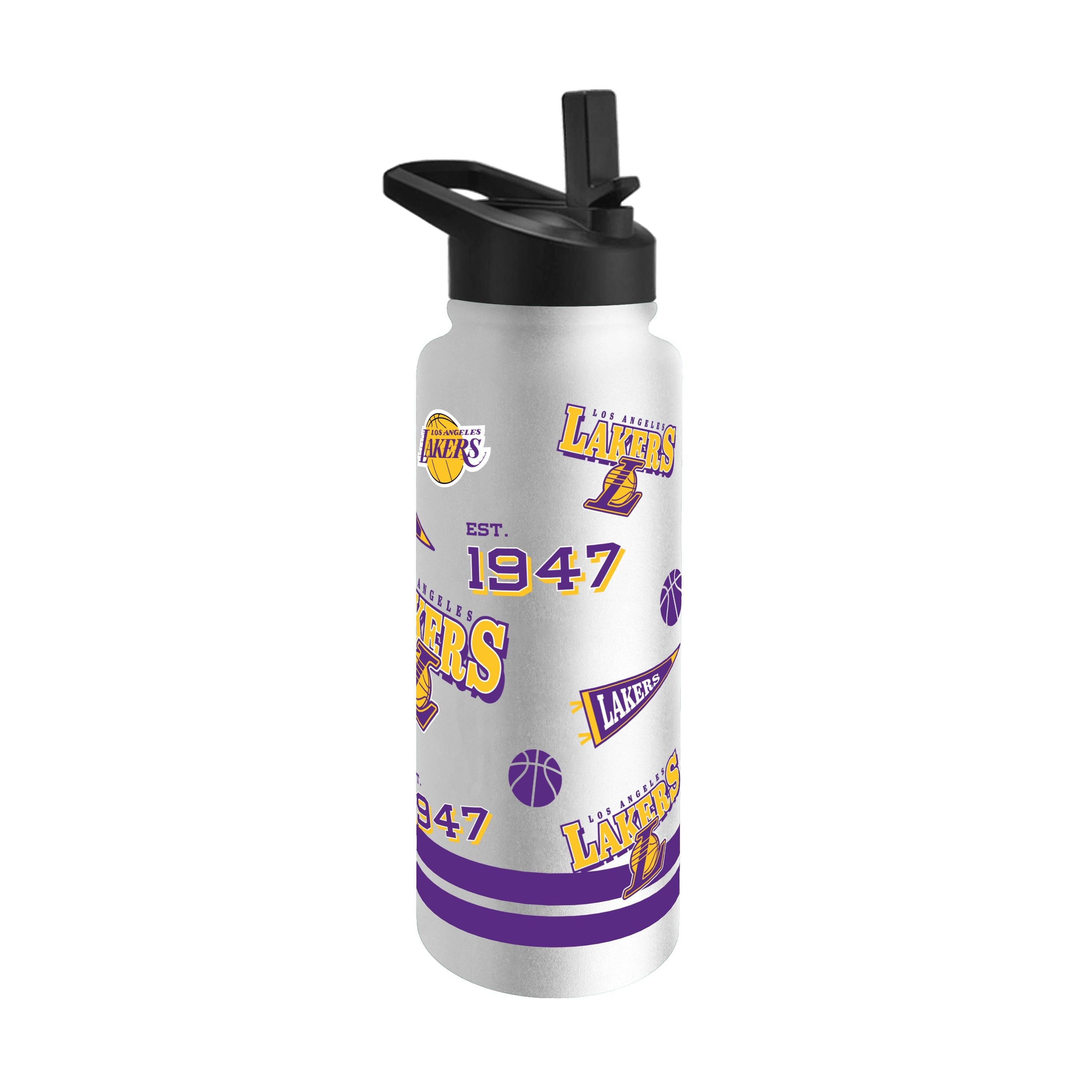 LA Lakers 34oz Native Quencher Bottle - Sports Gifts, Sports Memorabilia, Sports Collectibles, Fan Shop