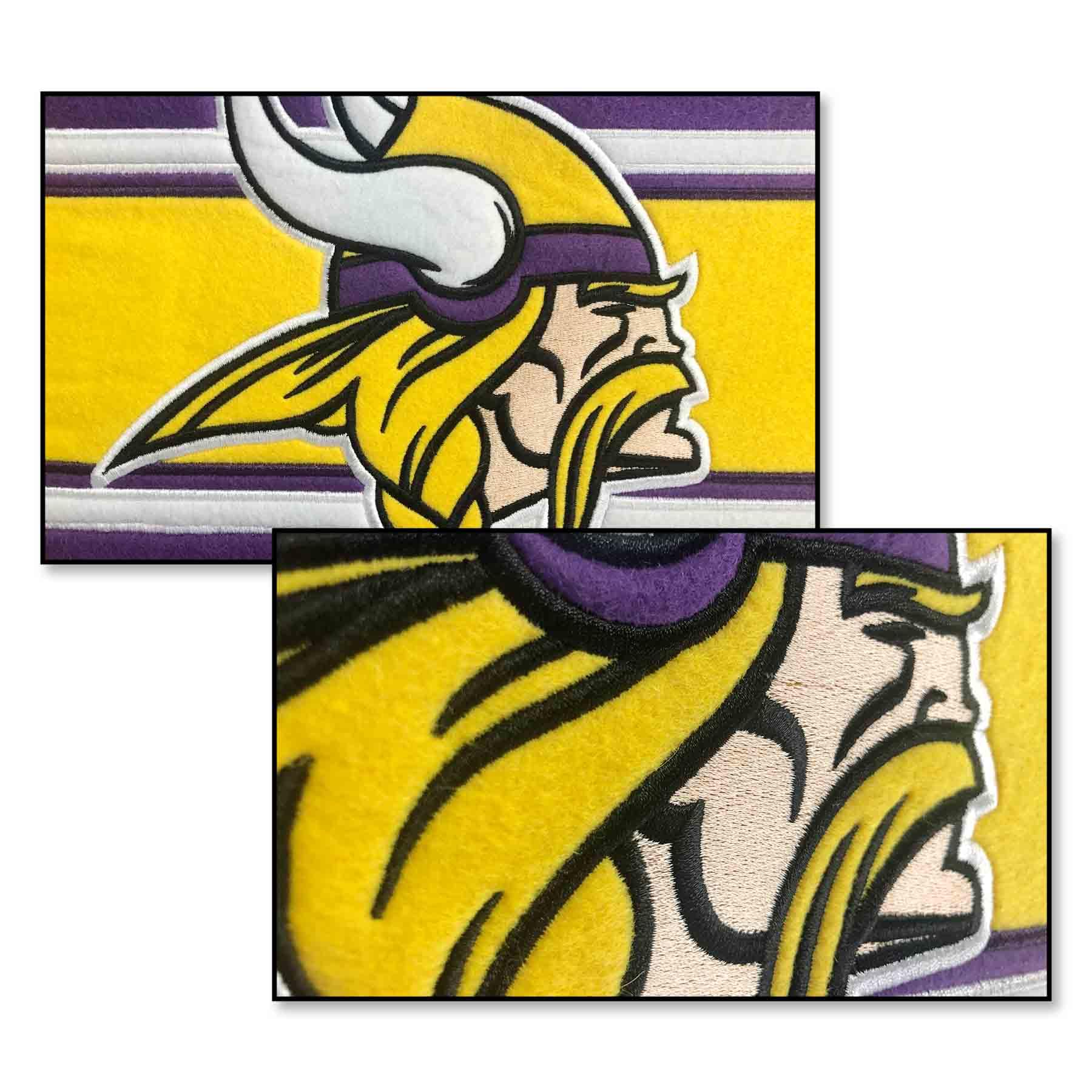 WinCraft Minnesota Vikings Embroidered and Sewn Pennant - Sports Collectibles, Sports Memorabilia, Sports Fan Shop, Sports Gifts