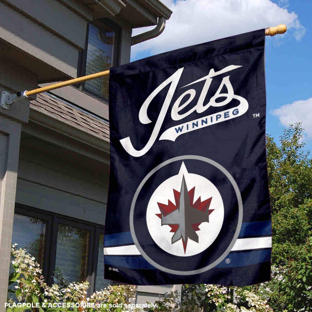 Winnipeg Jets Double Sided Banner House Flag - Sports Collectibles, Sports Memorabilia, Sports Fan Shop, Sports Gifts
