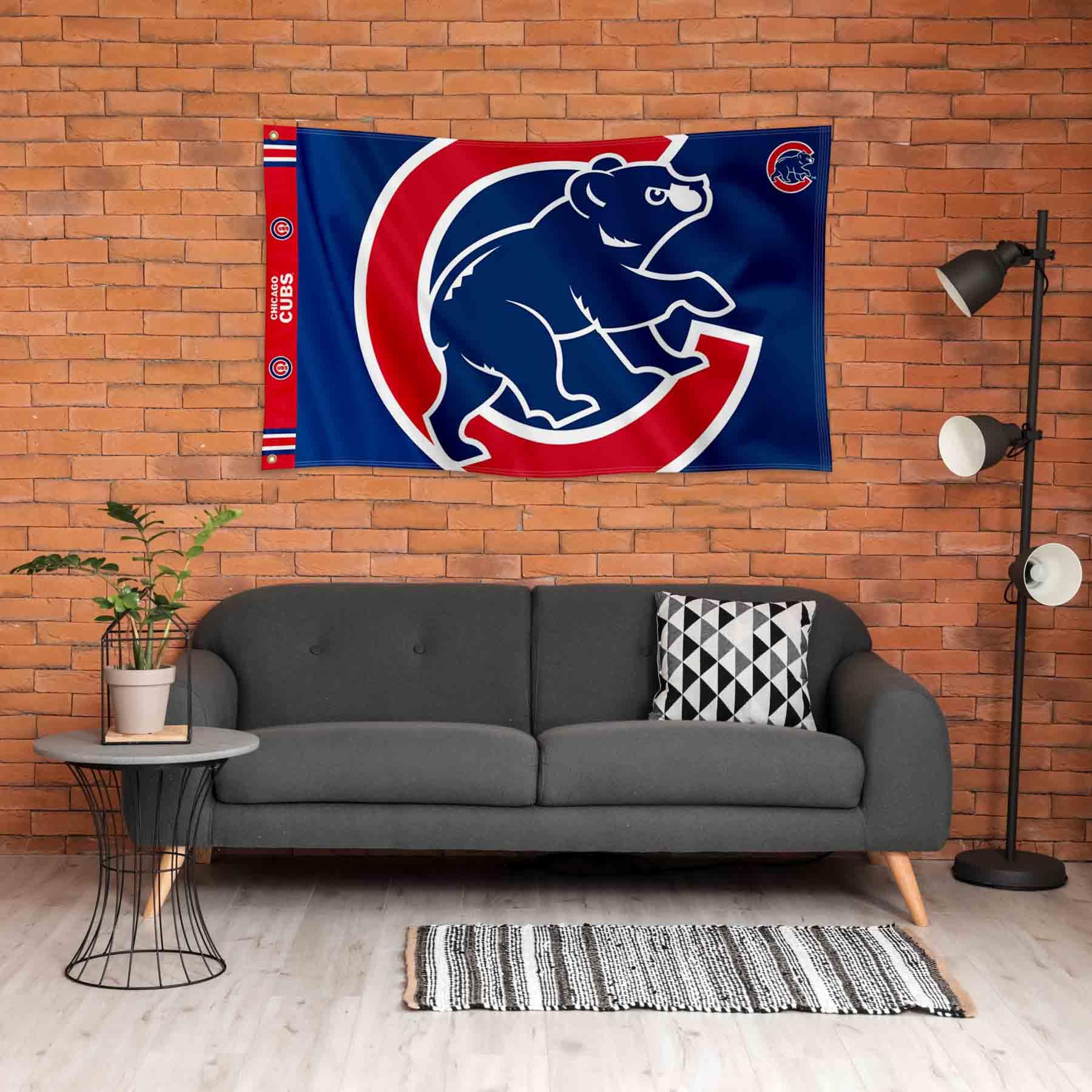 WinCraft Chicago Baseball Printed Header Flag 3x5 Banner - Sports Collectibles, Sports Memorabilia, Sports Fan Shop, Sports Gifts
