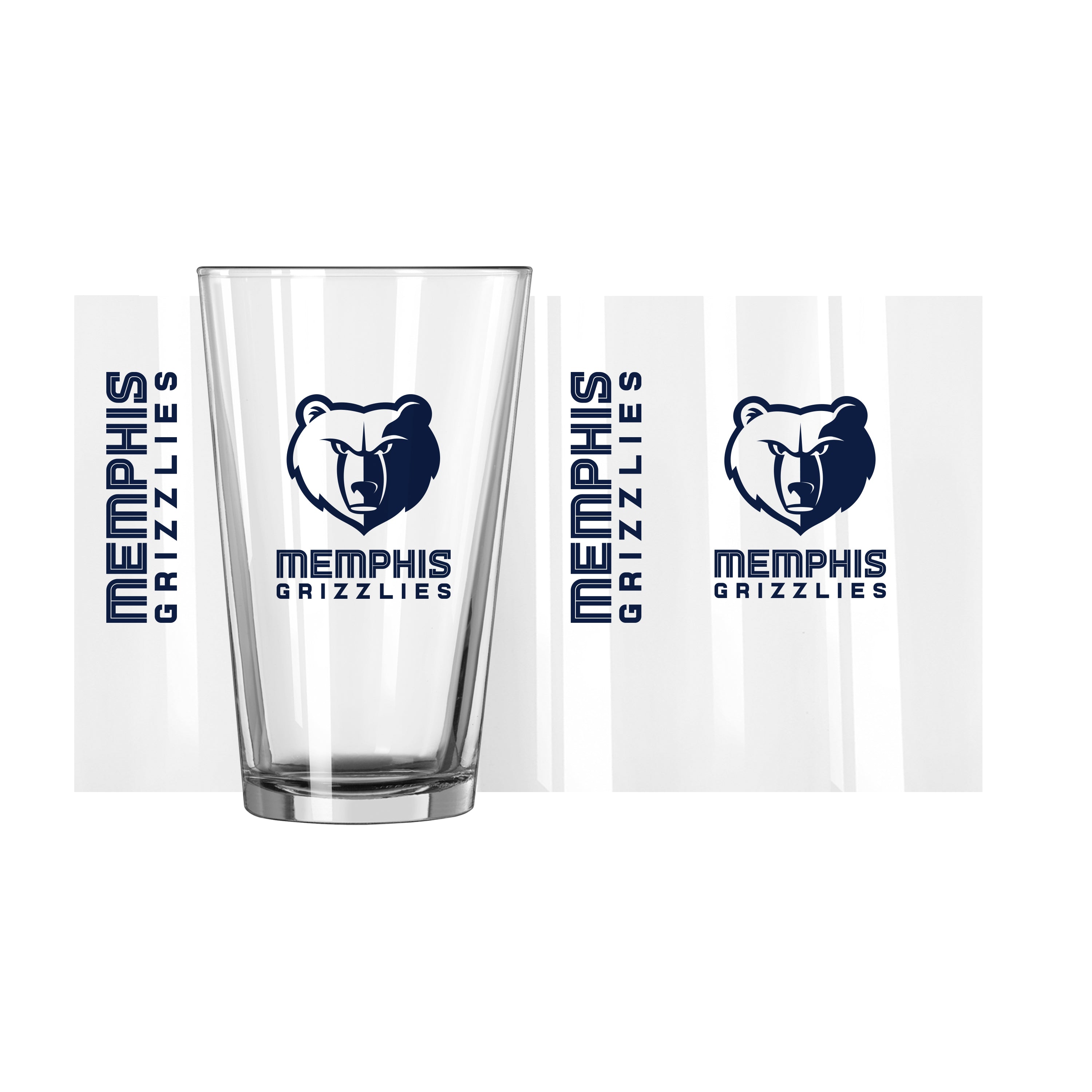 Memphis Grizzlies 16oz Gameday Pint Glass - Sports Gifts, Sports Memorabilia, Sports Collectibles, Fan Shop