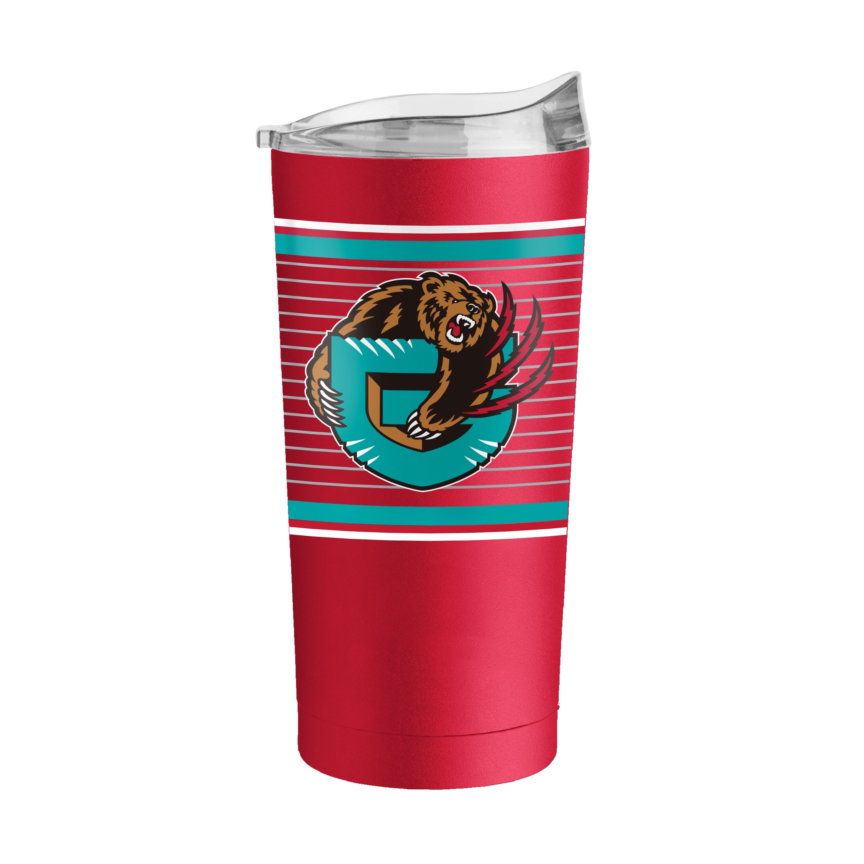 Memphis Grizzlies 20oz Retro Stripe Powder Coat Tumbler - Sports Gifts, Sports Memorabilia, Sports Collectibles, Fan Shop