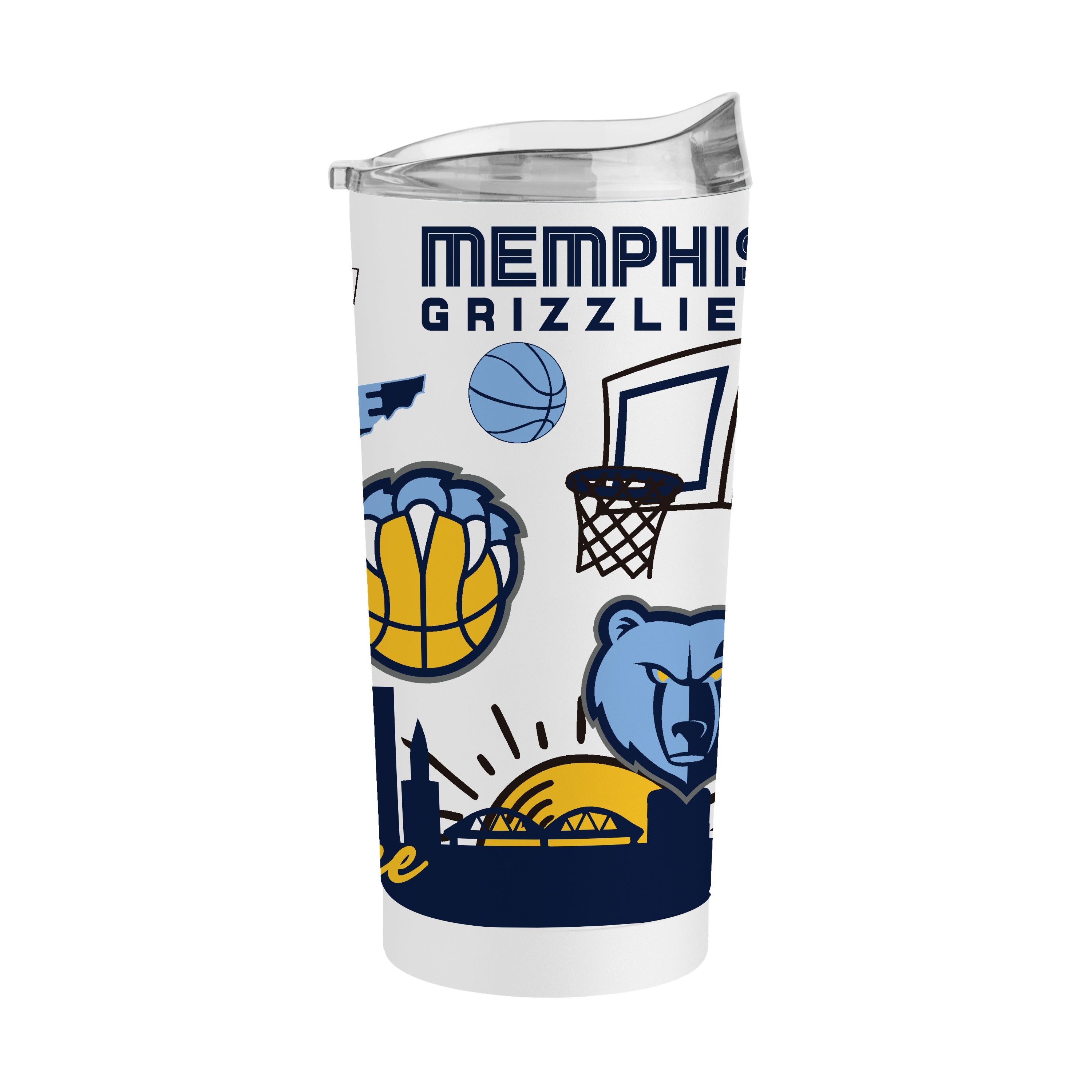 Memphis Grizzlies 20oz Native Powder Coat Tumbler - Sports Gifts, Sports Memorabilia, Sports Collectibles, Fan Shop