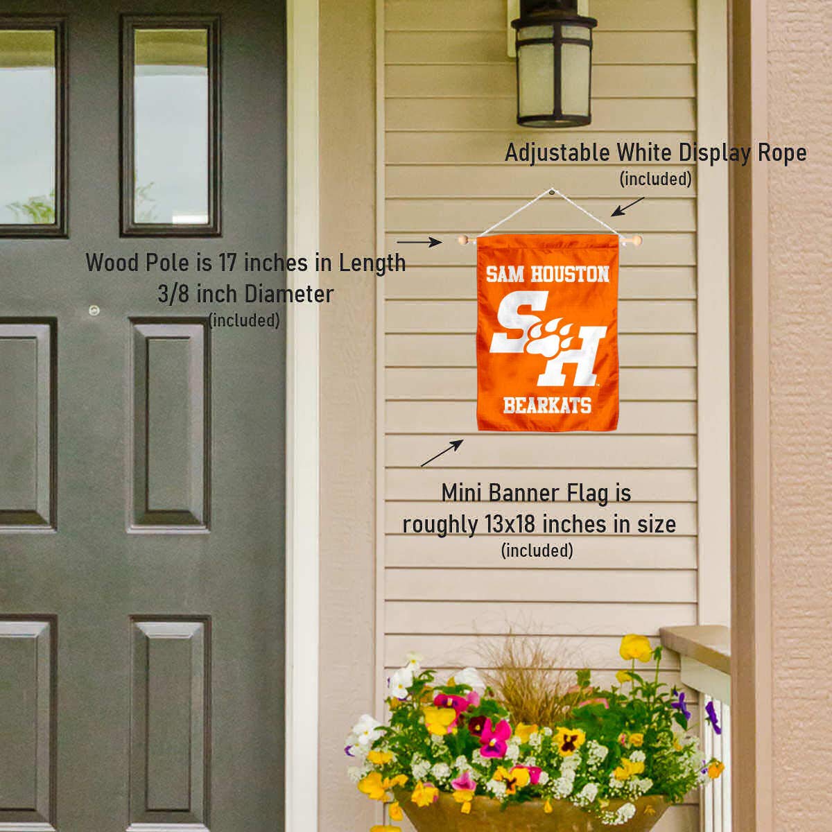 Sam Houston State Bearkats Banner for Windows Doors and Walls - Sports Collectibles, Sports Memorabilia, Sports Fan Shop, Sports Gifts