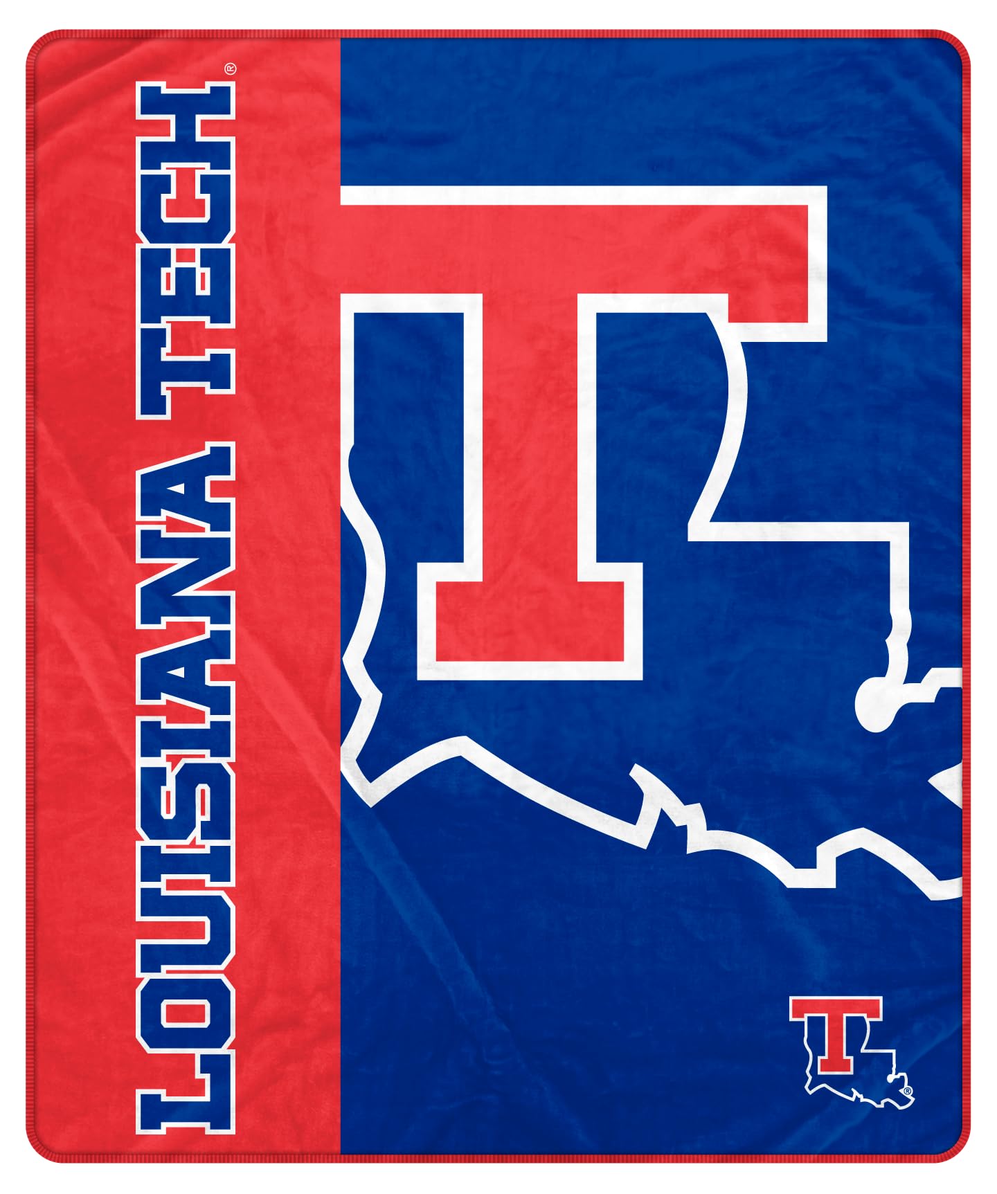 Proformance Home NCAA Louisiana Tech Bulldogs Endzone Ultra Soft Tailgate Throw - Sports Gifts, Sports Memorabilia, Sports Collectibles, Fan Shop