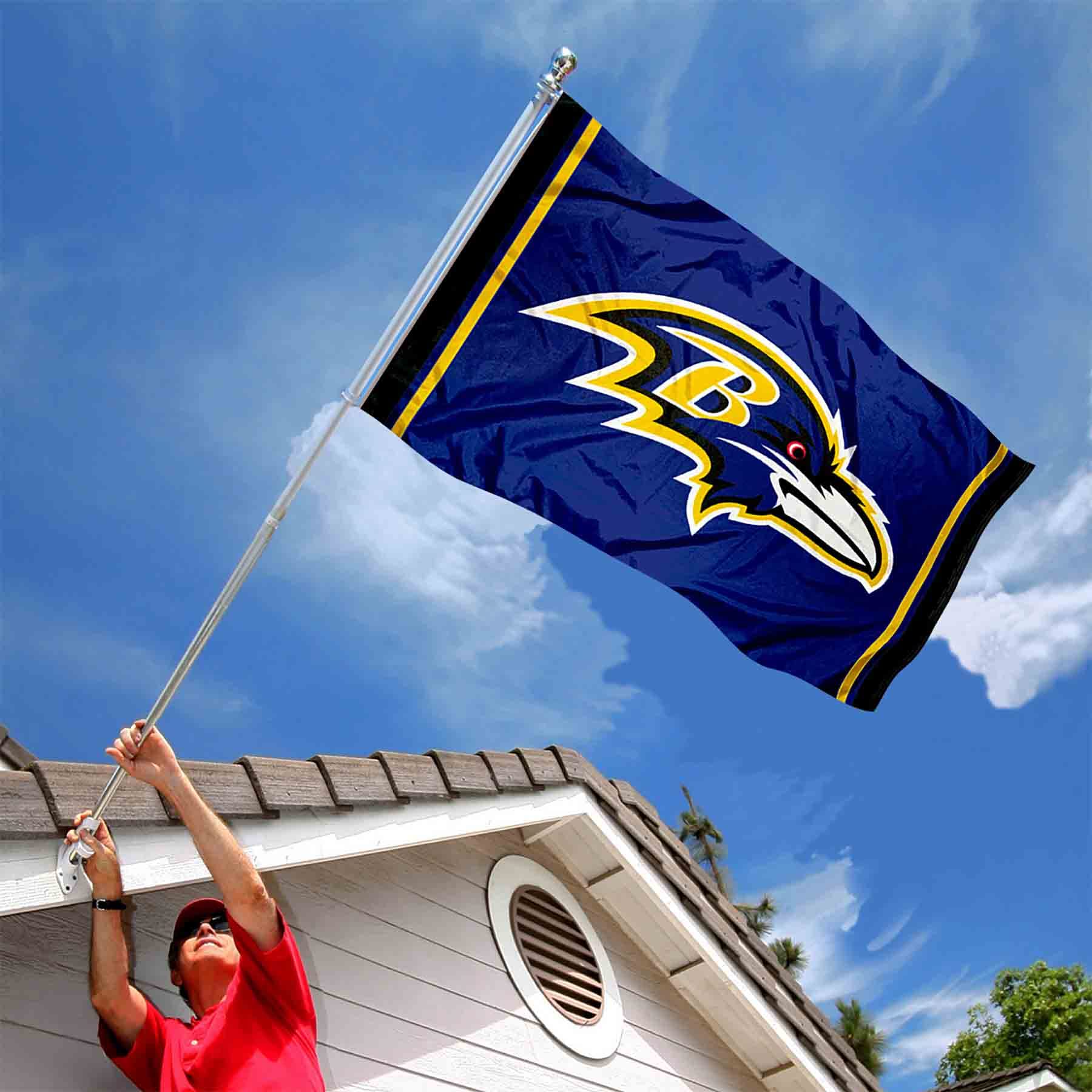 Baltimore Ravens Logo Banner and Tapestry Wall Tack Pads - Sports Collectibles, Sports Memorabilia, Sports Fan Shop, Sports Gifts