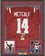 Framed Autographed/Signed DK D.K. Metcalf 35x39 Ole Miss Red College Football Jersey JSA COA