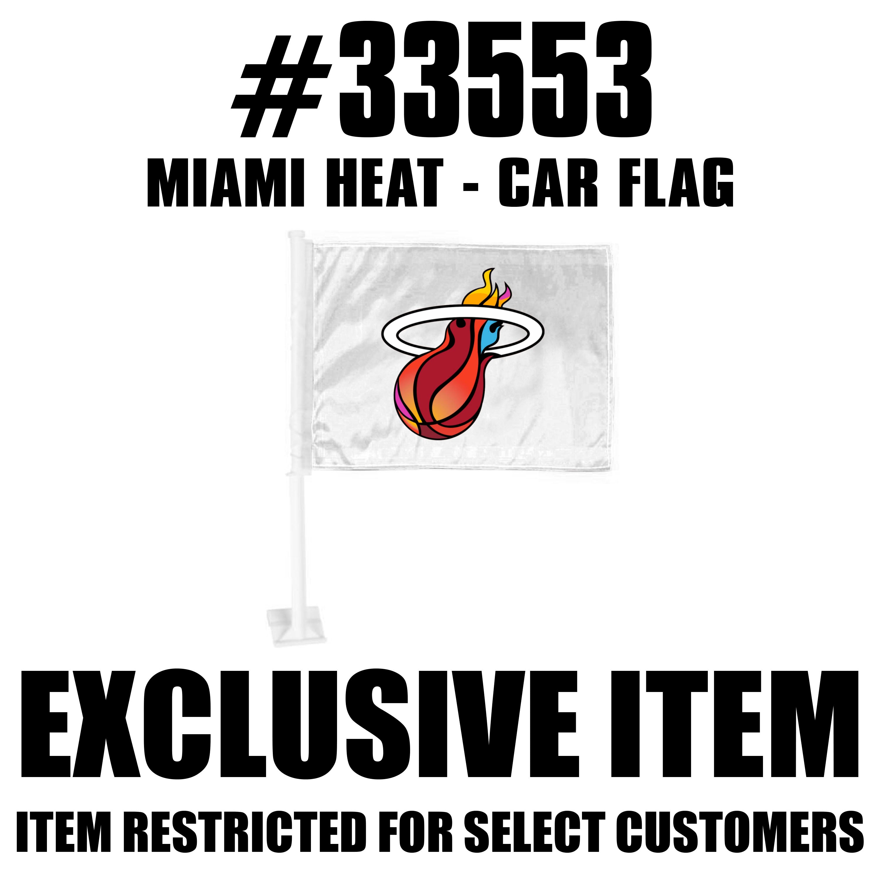 NBA - Miami Heat Car Flag