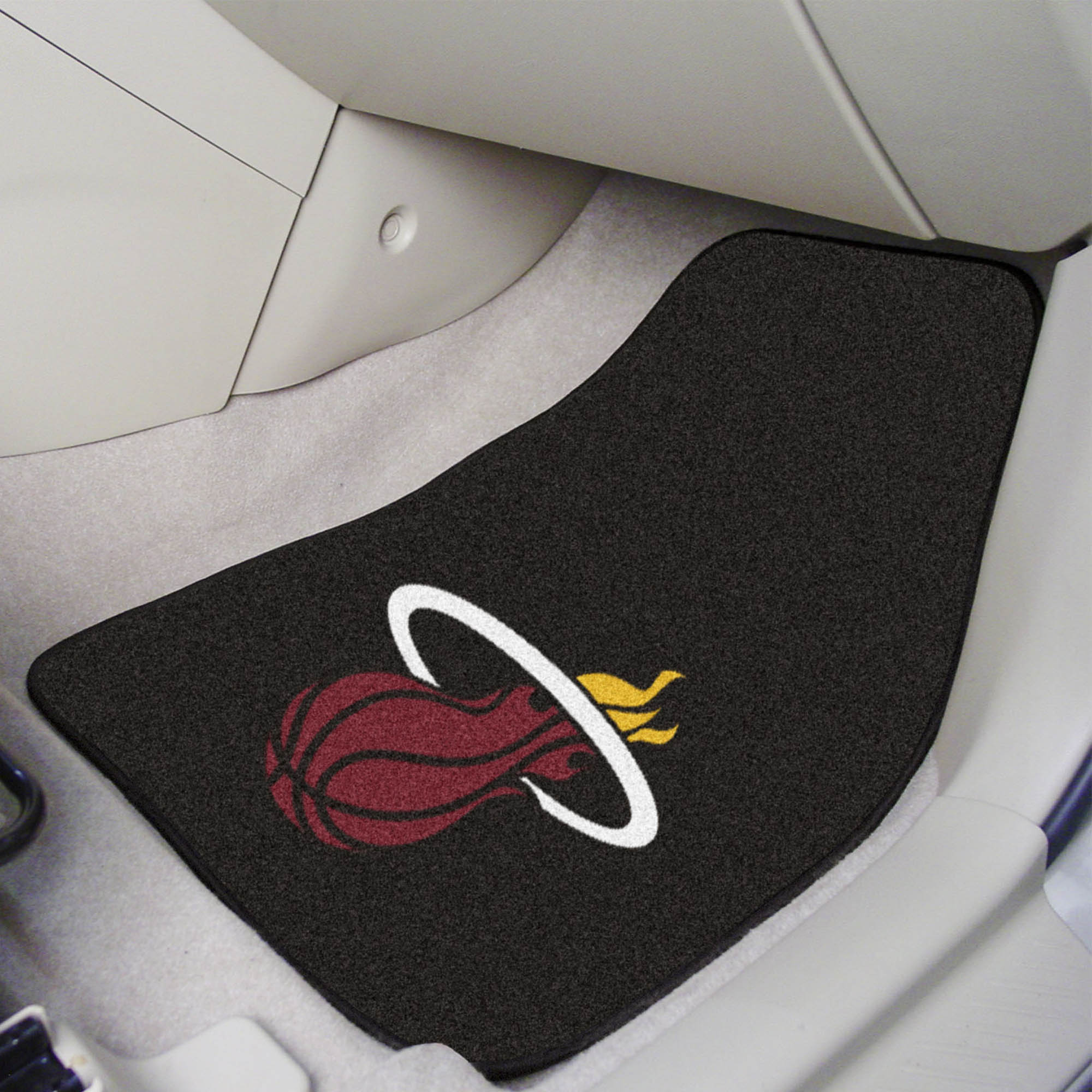 NBA - Miami Heat 2-pc Carpet Car Mat Set - Sports Gifts, Sports Memorabilia, Sports Collectibles, Fan Shop