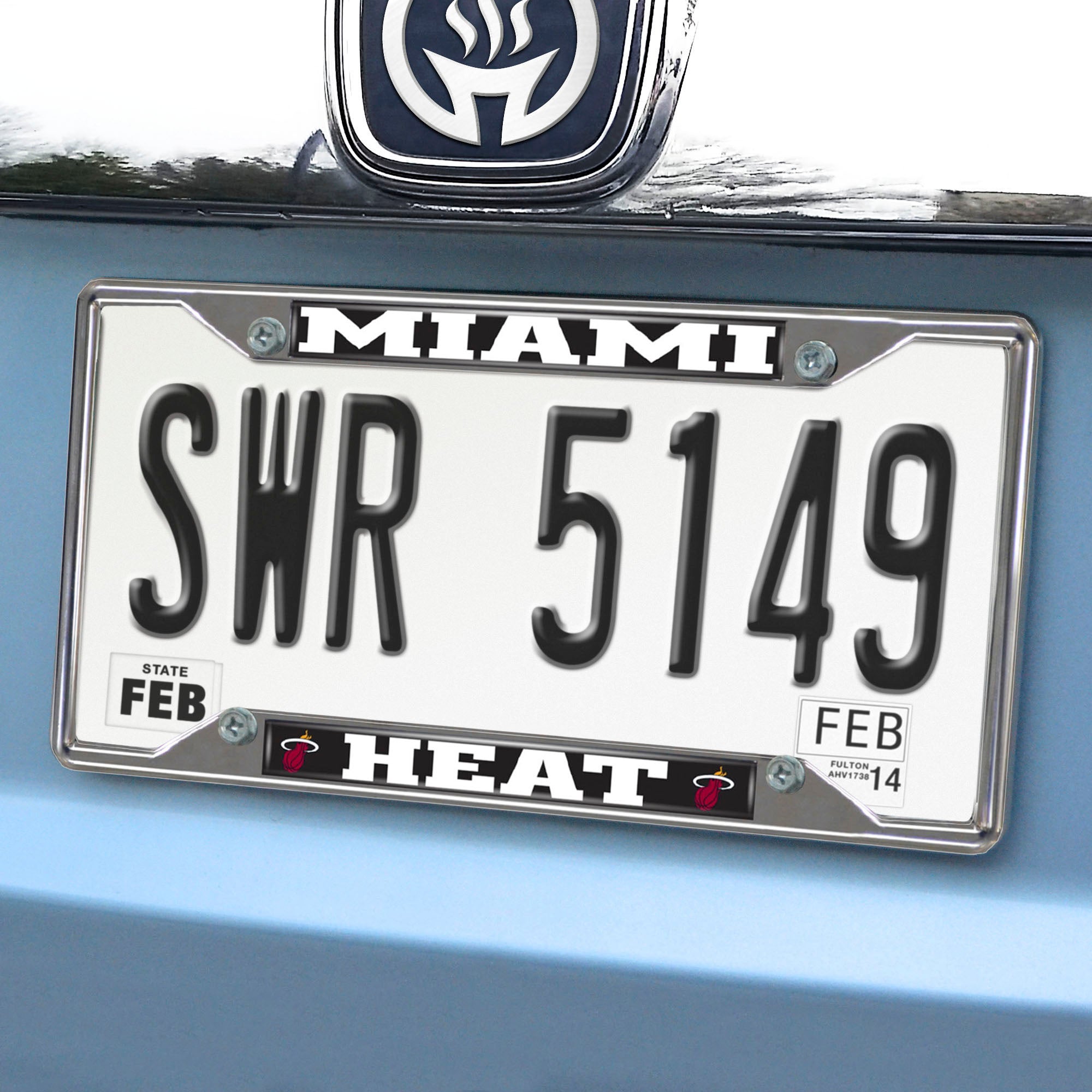 NBA - Miami Heat Chrome License Plate Frame - Sports Gifts, Sports Memorabilia, Sports Collectibles, Fan Shop